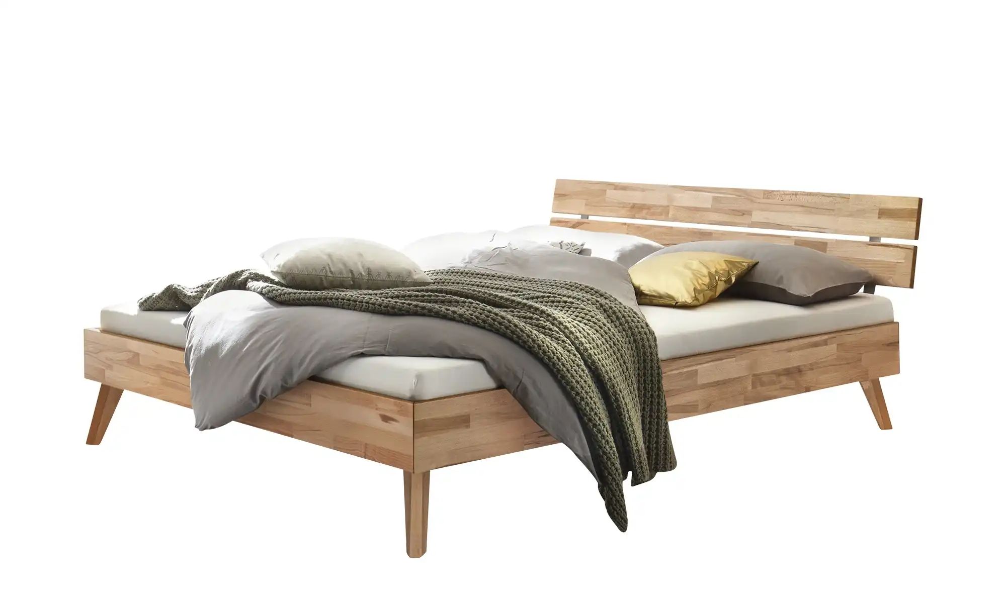 HASENA Massivholzbett  Ortona ¦ holzfarben ¦ Maße (cm): B: 186 H: 81 Betten günstig online kaufen