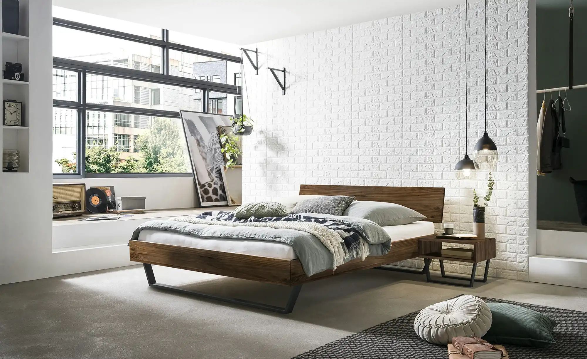 Thumbnail - HASENA Massivholz-Bettgestell Asti ¦ holzfarben ¦ Maße (cm): B: 186 H: 74 Betten > Bettgestelle - Höffner