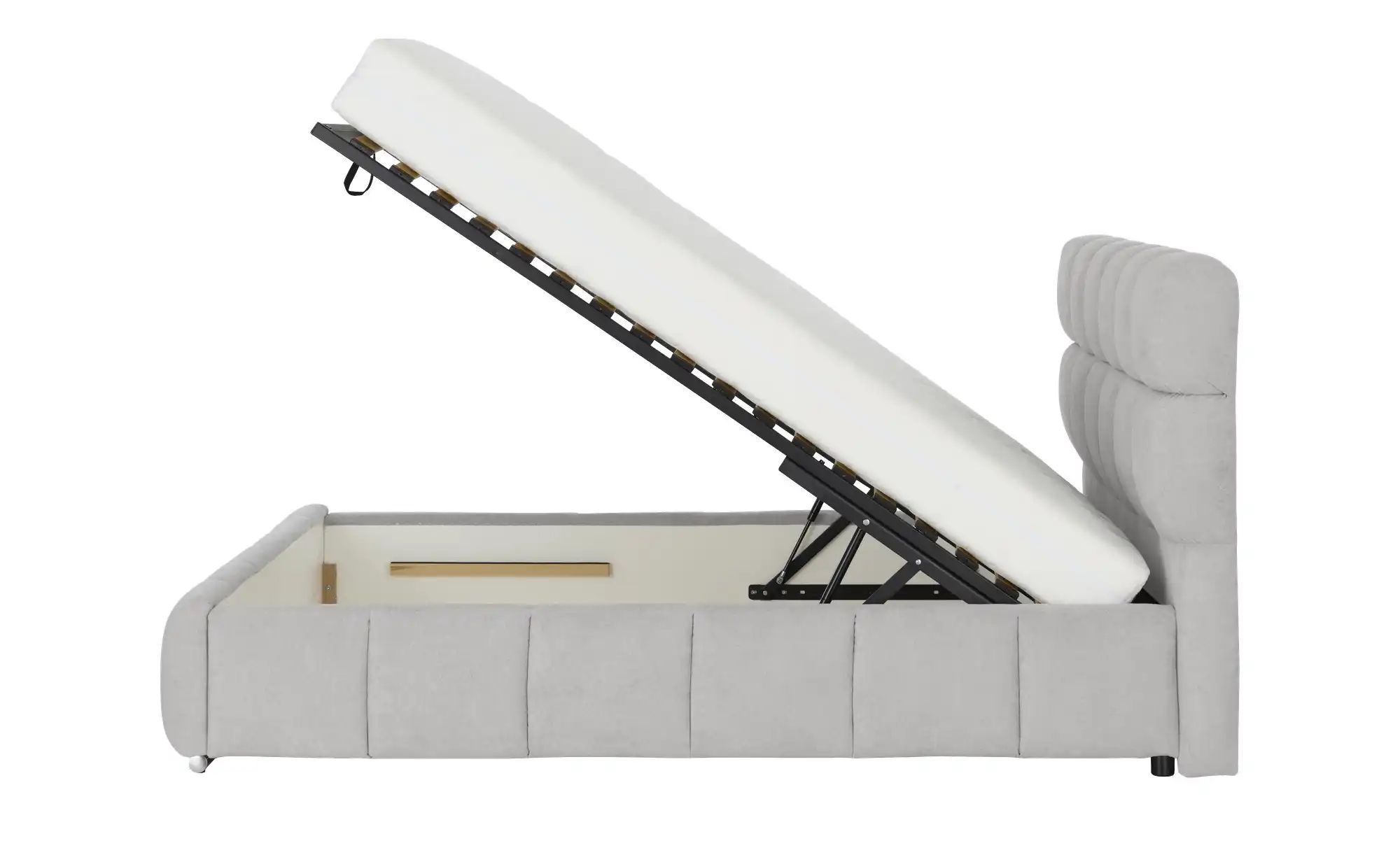 Polsterbett mit Matratze Savio ¦ grau ¦ Maße (cm): B: 170 H: 108 Betten > P günstig online kaufen