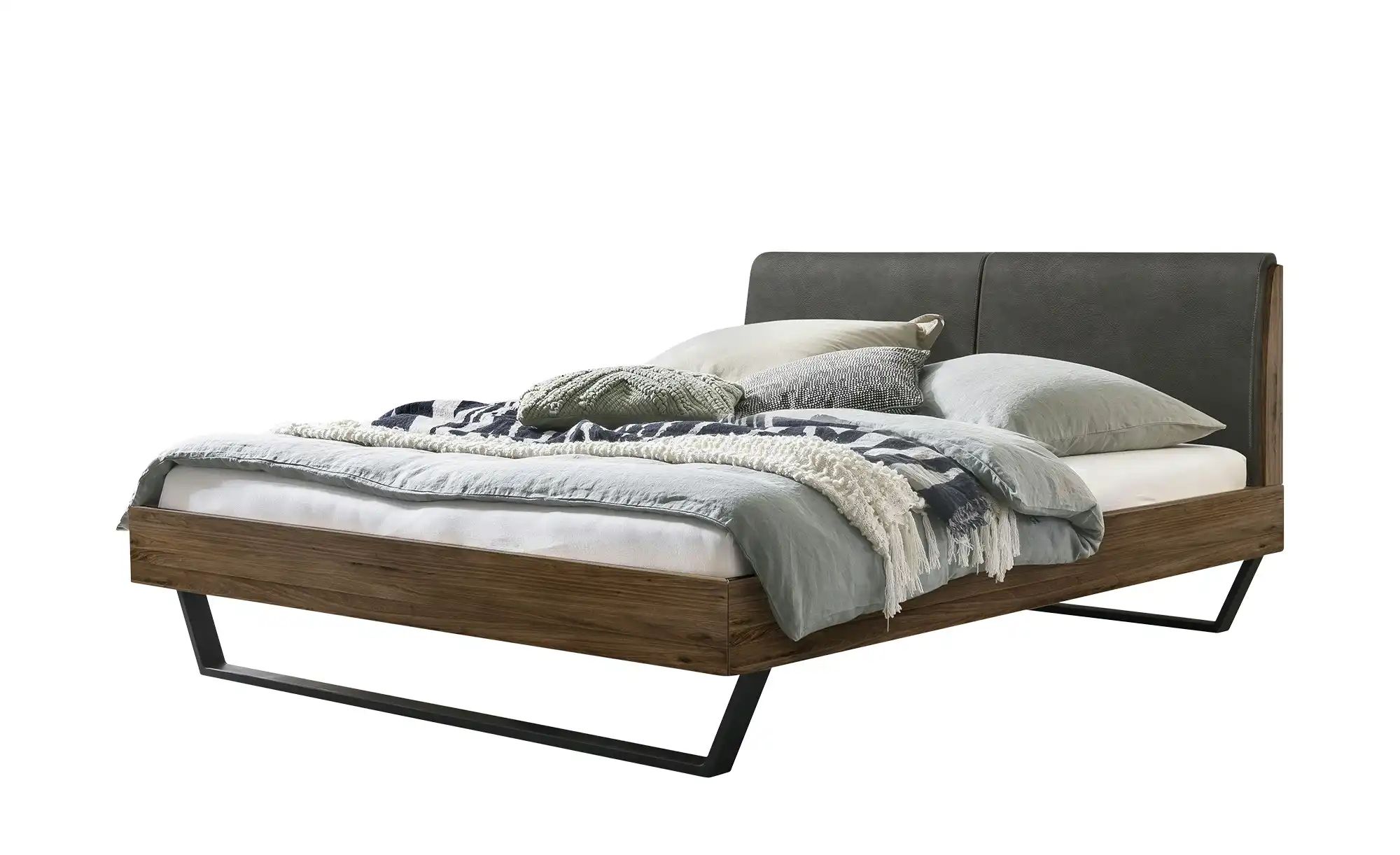 HASENA Massivholzbett in Nussbaum Pietro ¦ holzfarben ¦ Maße (cm): B: 186 H günstig online kaufen