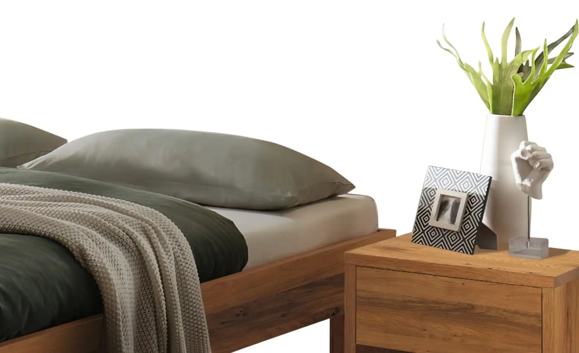 HASENA Massivholzbett  Rapallo ¦ holzfarben ¦ Maße (cm): B: 166 Betten > Be günstig online kaufen