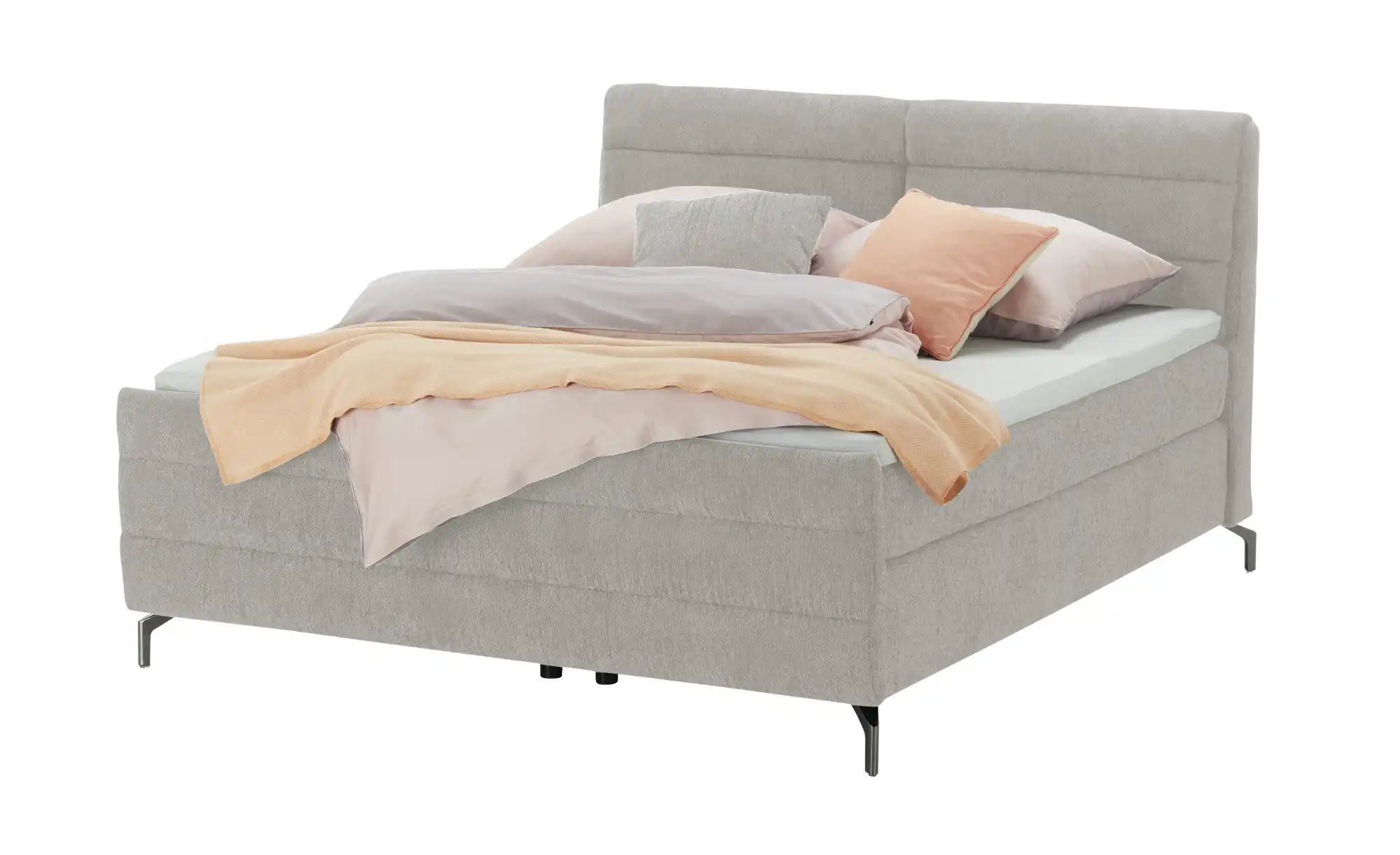 pop Boxspringbett  Maranello ¦ grau ¦ Maße (cm): B: 148 H: 116 Betten > Kom günstig online kaufen
