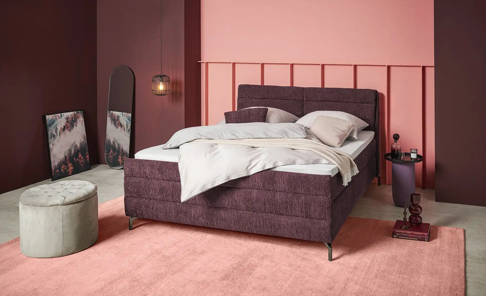 pop Boxspringbett  Maranello ¦ lila/violett ¦ Maße (cm): B: 188 H: 116 Bett günstig online kaufen