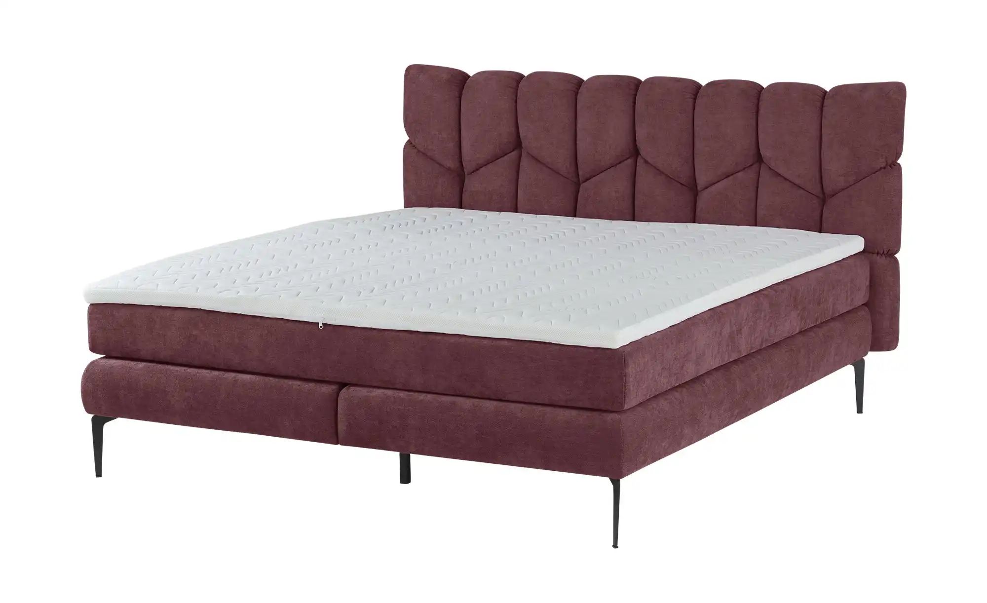 switch Boxspringbett  Bari ¦ rot ¦ Maße (cm): B: 155 H: 110 Betten > Einzel günstig online kaufen