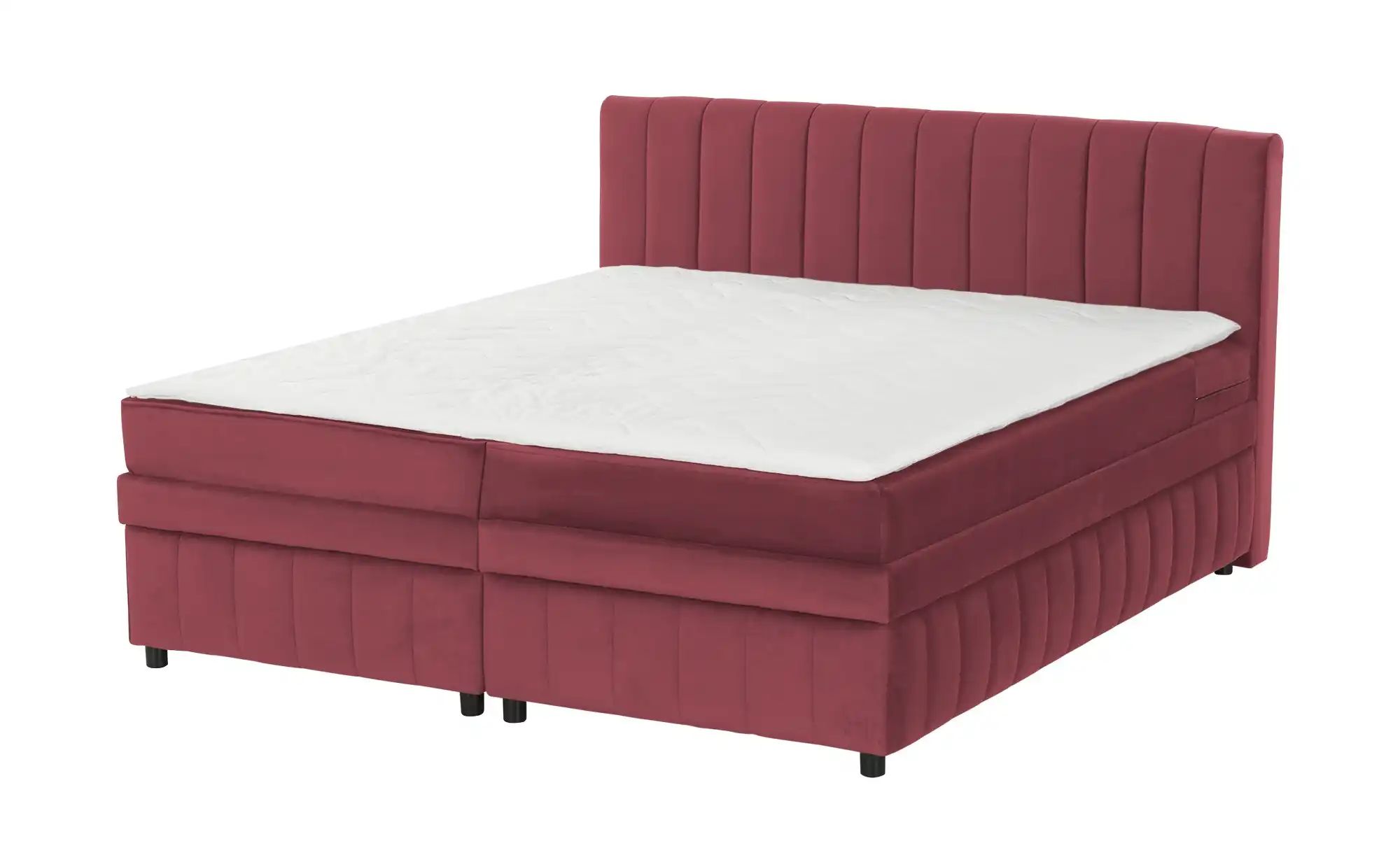 Thumbnail - uno Boxbett mit Bettkasten Bruno ¦ rot ¦ Maße (cm): B: 186 H: 106 Betten > Polsterbetten - Höffner