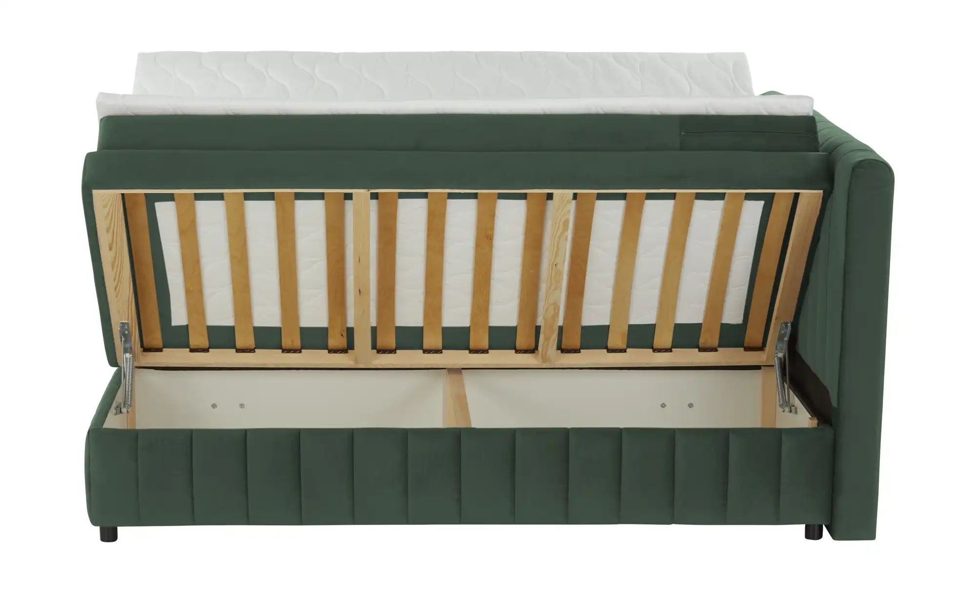 Thumbnail - Boxbett mit Bettkasten Bruno ¦ grün ¦ Maße (cm): B: 166 H: 106 Betten > Polsterbetten - Höffner