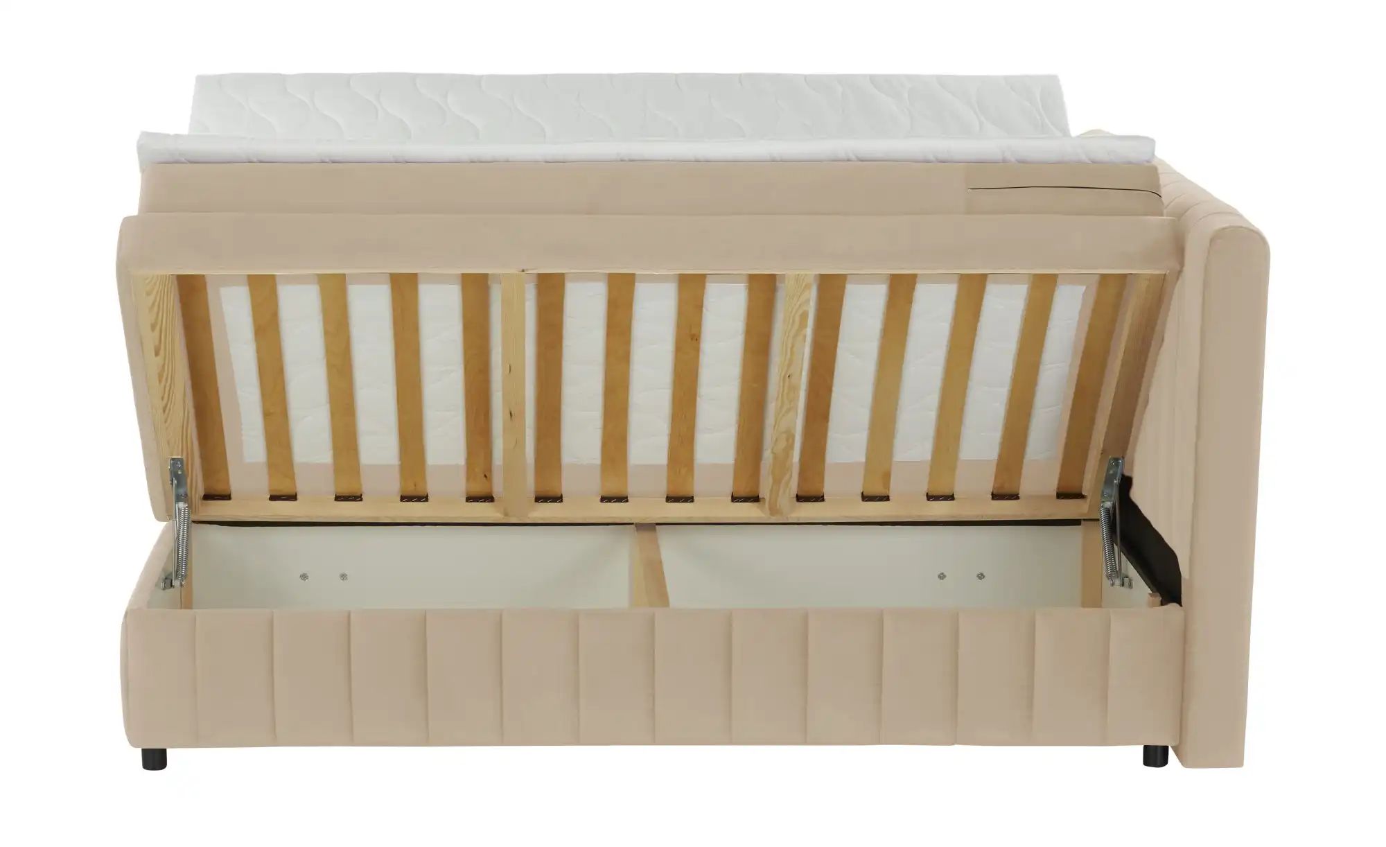 Thumbnail - uno Boxbett mit Bettkasten Bruno ¦ beige ¦ Maße (cm): B: 166 H: 106 Betten > Polsterbetten - Höffner