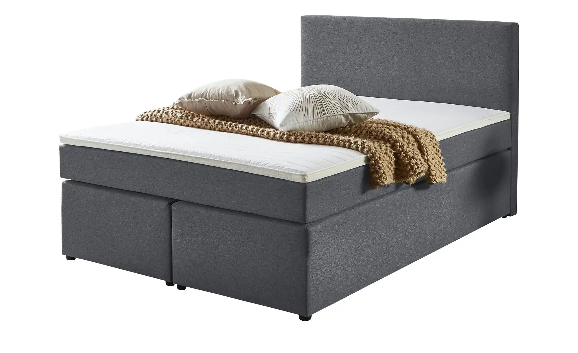 Boxspringbett  Ashbourne ¦ schwarz ¦ Maße (cm): B: 140 H: 105 Betten > Einz günstig online kaufen