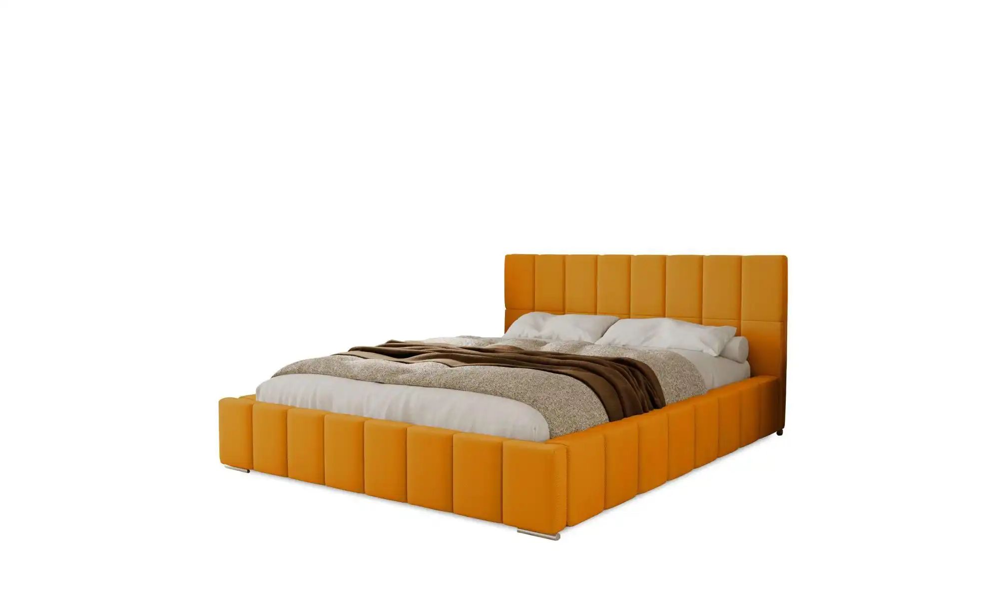 Polsterbett mit Stauraum  Ayr ¦ gelb ¦ Maße (cm): B: 215 H: 100 Betten > Po günstig online kaufen