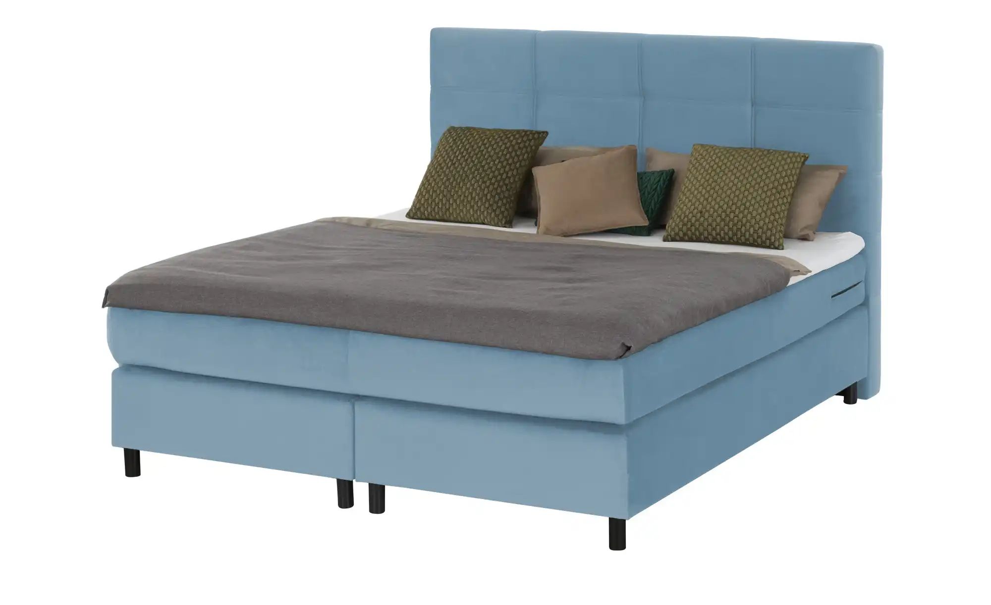 Boxspringbett  Wind ¦ blau ¦ Maße (cm): B: 160 H: 152 Betten > Boxspringbet günstig online kaufen