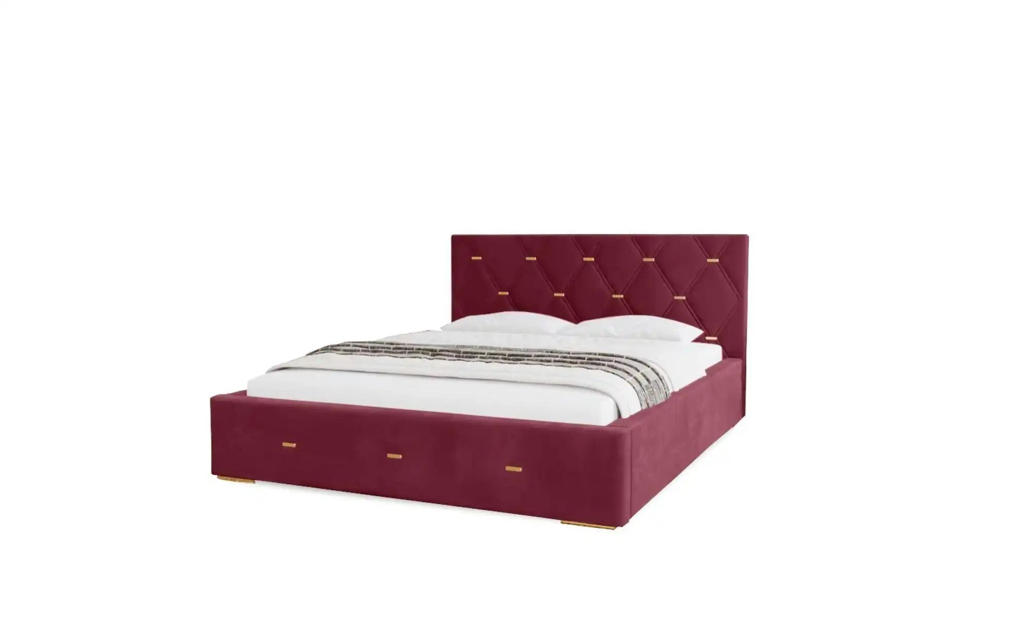 Polsterbett mit Stauraum  Gwithian ¦ lila/violett ¦ Maße (cm): B: 195 H: 10 günstig online kaufen