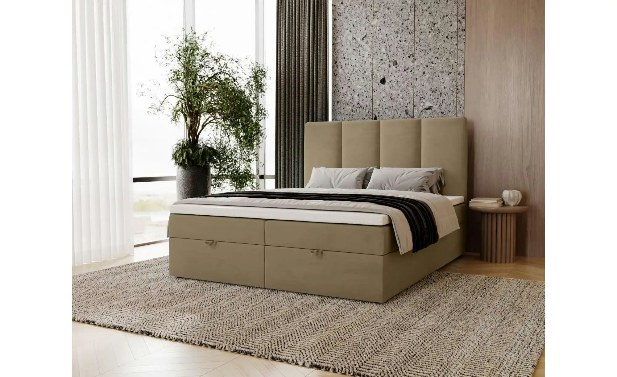 Boxbett mit Stauraum  Macclesfield ¦ braun ¦ Maße (cm): B: 121 H: 110 Bette günstig online kaufen