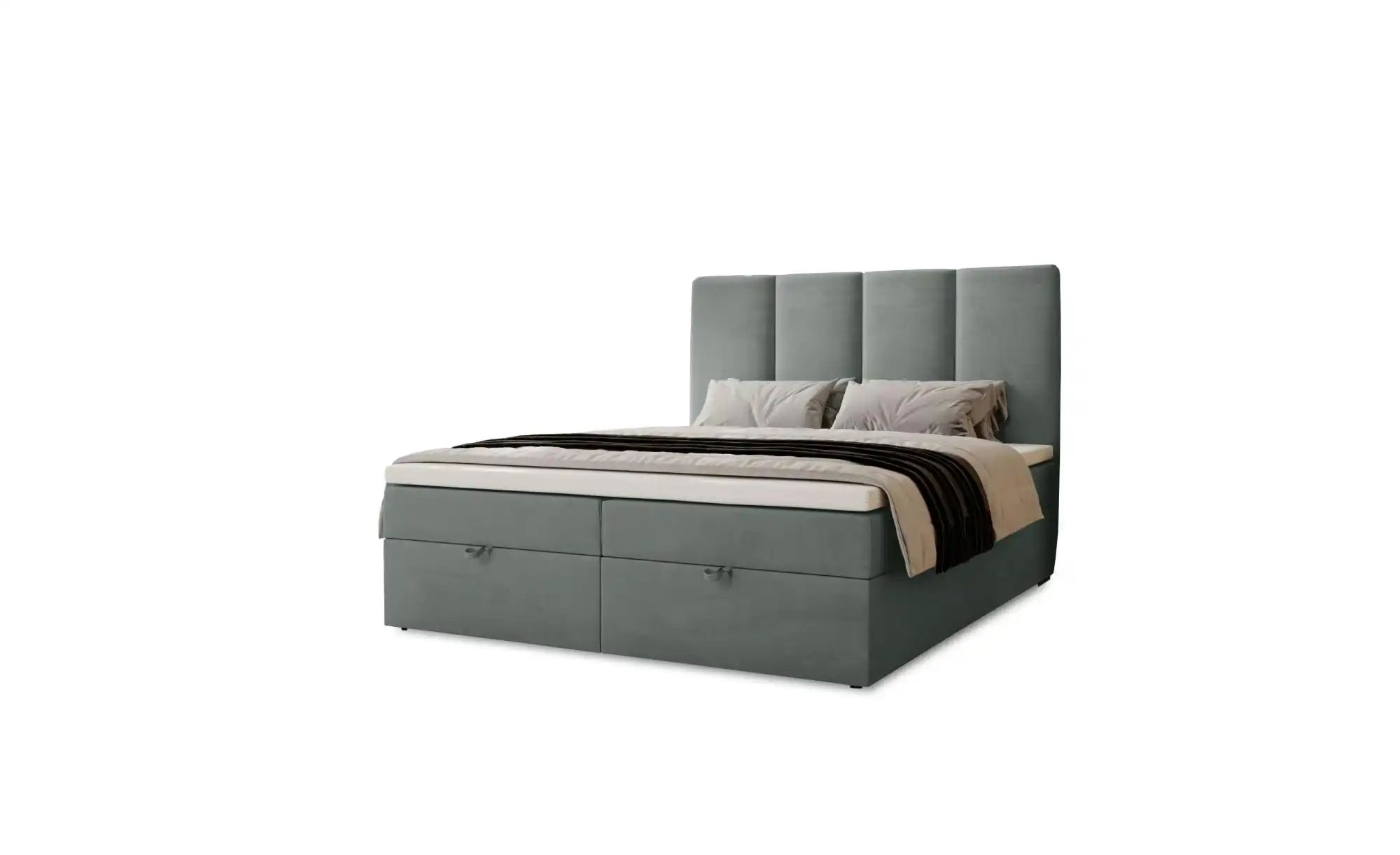 Boxbett mit Stauraum  Macclesfield ¦ grau ¦ Maße (cm): B: 121 H: 110 Betten günstig online kaufen