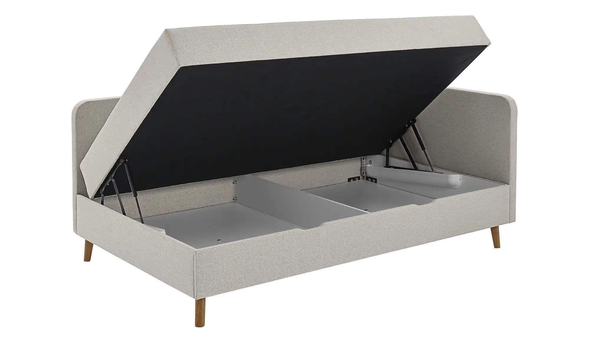 Polsterliege mit Bettkasten Carlotta ¦ beige ¦ Maße (cm): B: 150 H: 84 Pols günstig online kaufen
