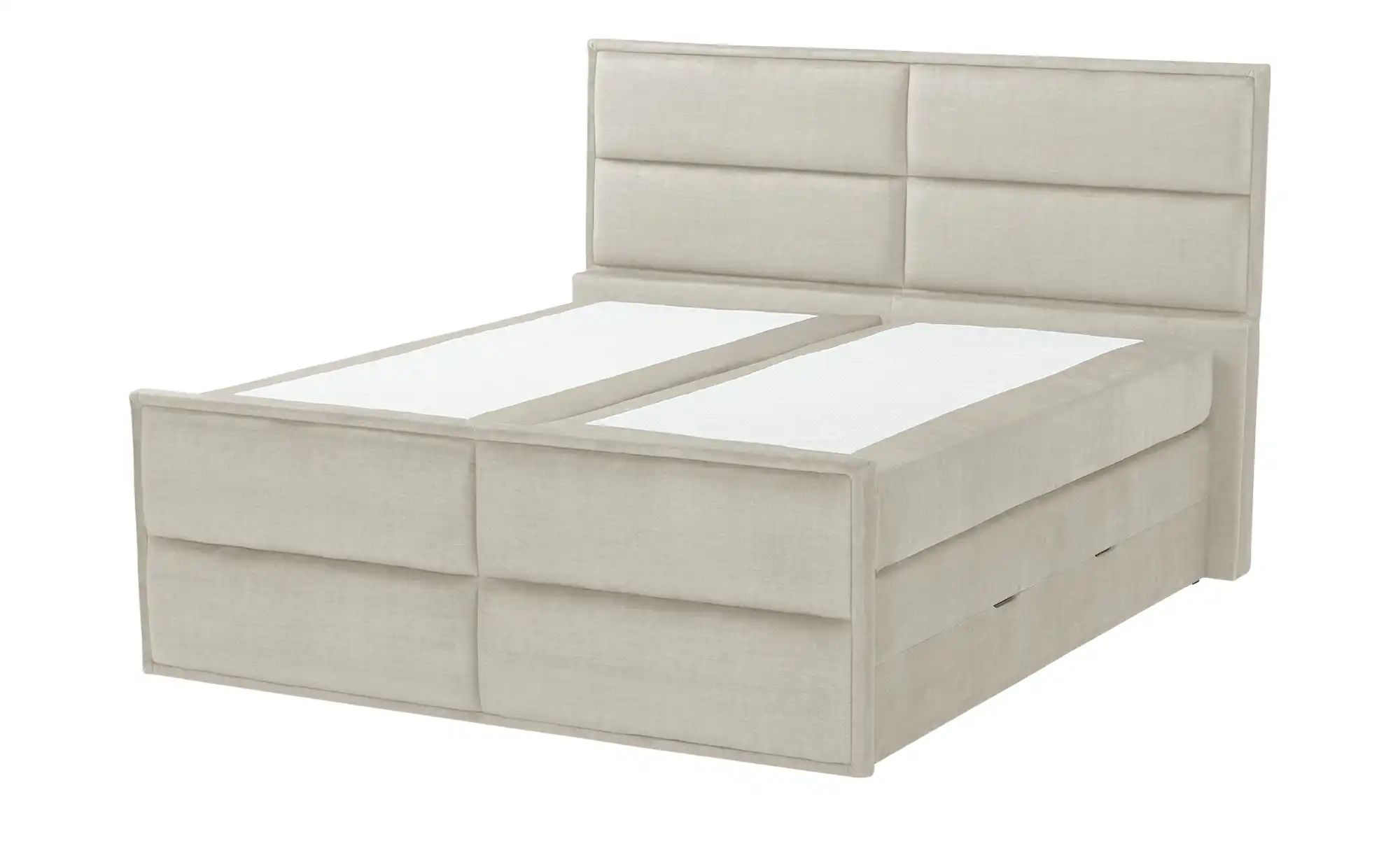 Thumbnail - uno Boxspringbett mit Bettkasten Crocco ¦ beige ¦ Maße (cm): B: 157 H: 136 Betten > Komfortbetten - Höffner
