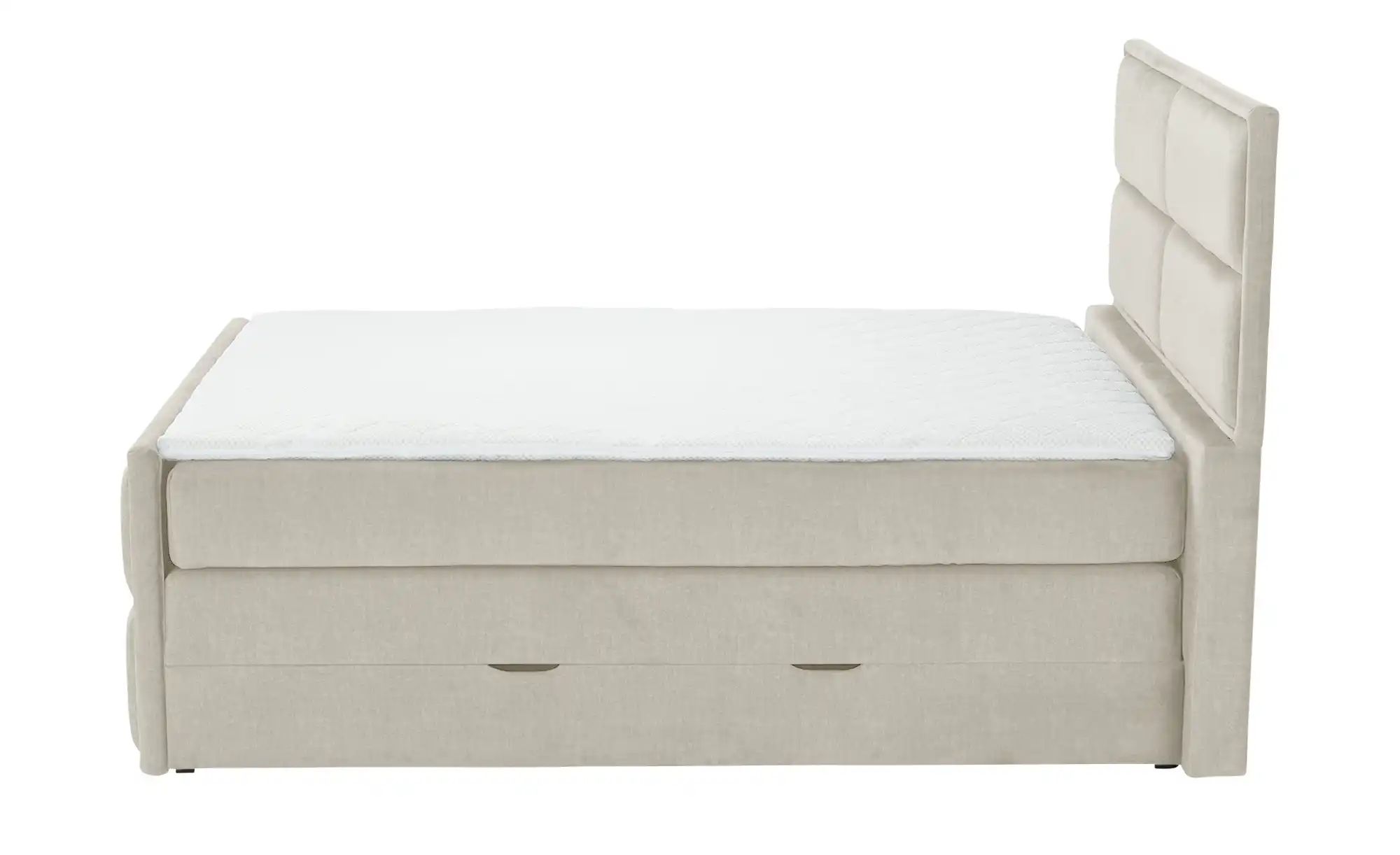 uno Boxspringbett mit Bettkasten Crocco ¦ beige ¦ Maße (cm): B: 197 H: 136 günstig online kaufen