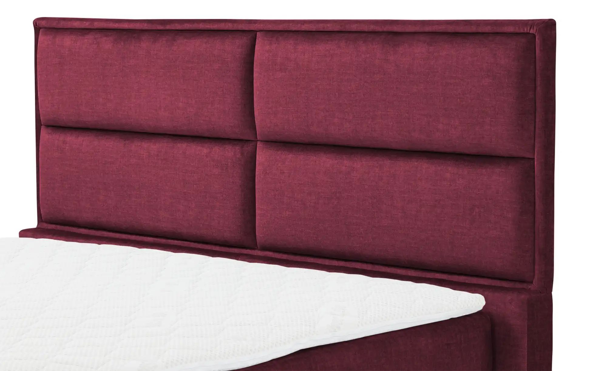 Thumbnail - uno Boxspringbett mit Bettkasten Crocco ¦ rot ¦ Maße (cm): B: 177 H: 136 Betten > Komfortbetten - Höffner