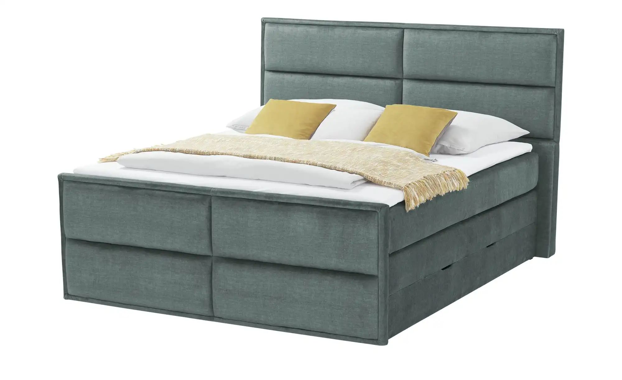 uno Boxspringbett mit Bettkasten Crocco ¦ blau ¦ Maße (cm): B: 157 H: 136 B günstig online kaufen