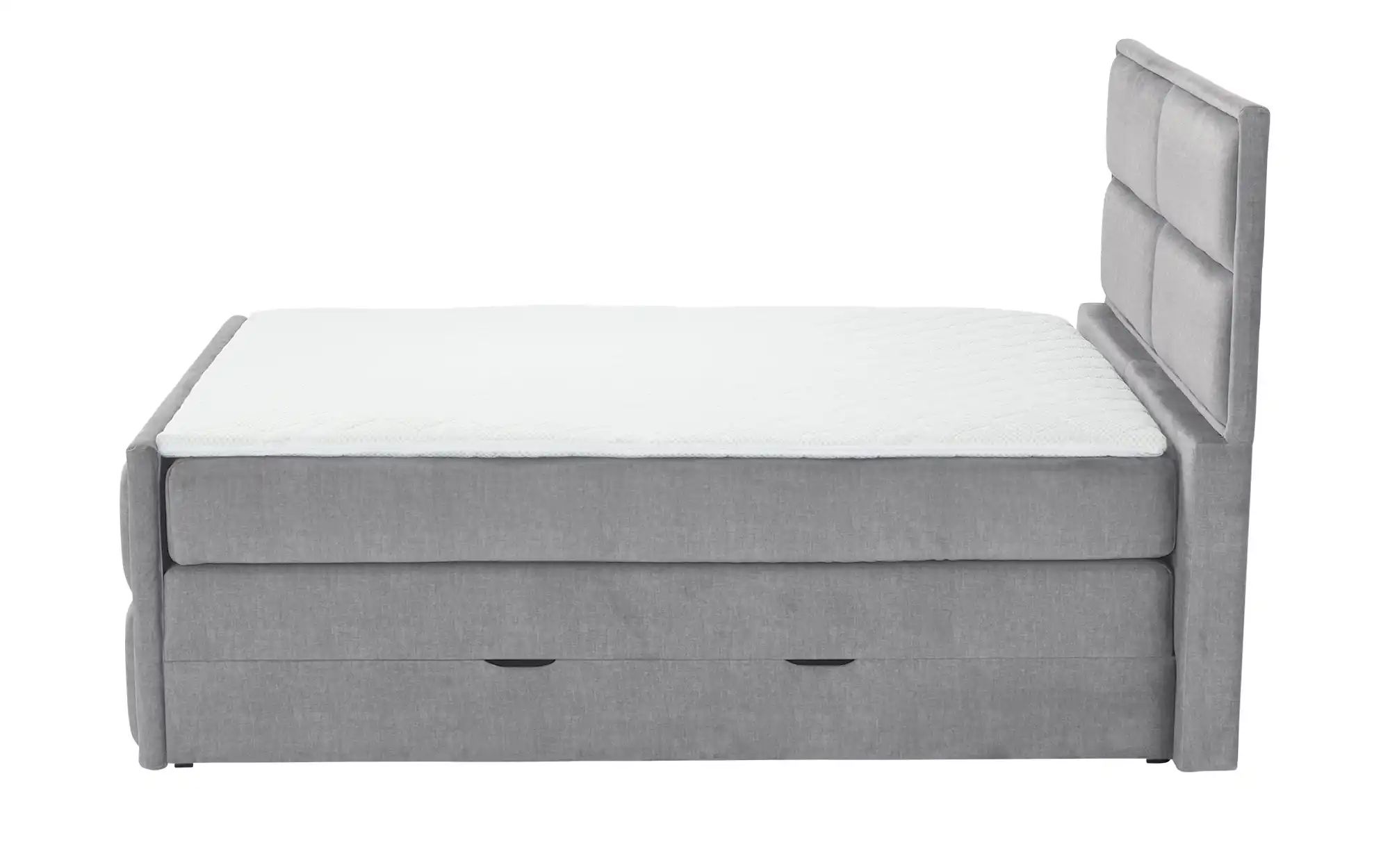 uno Boxspringbett mit Bettkasten Crocco ¦ grau ¦ Maße (cm): B: 157 H: 136 B günstig online kaufen