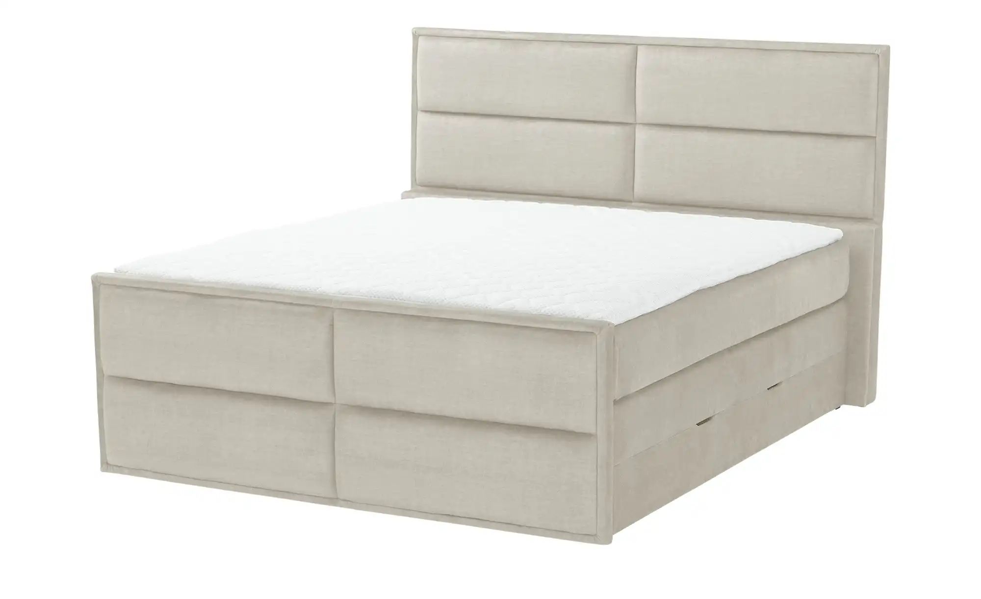 uno Boxspringbett mit Bettkasten Crocco ¦ beige ¦ Maße (cm): B: 197 H: 136 günstig online kaufen