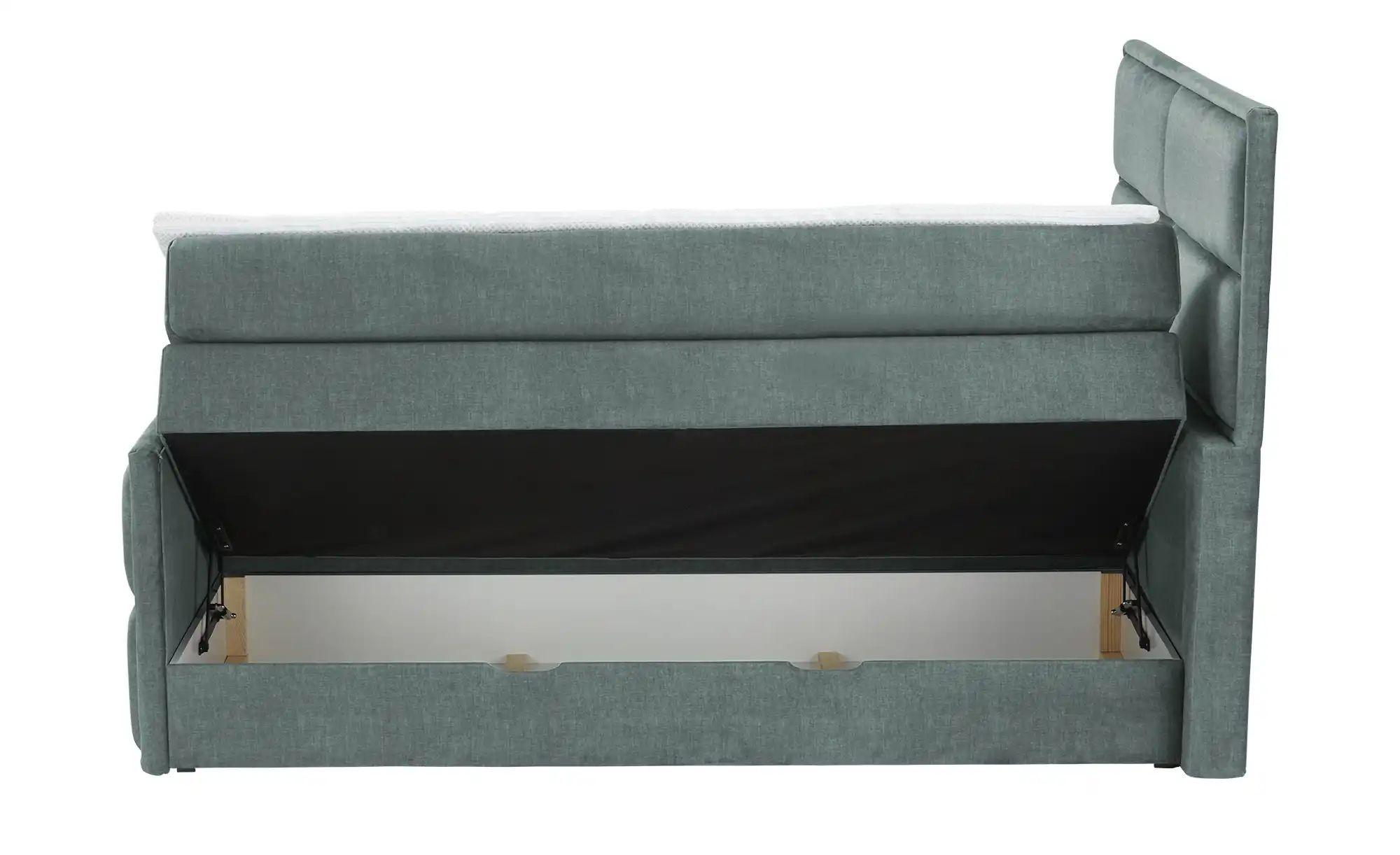 uno Boxspringbett mit Bettkasten Crocco ¦ blau ¦ Maße (cm): B: 157 H: 136 B günstig online kaufen