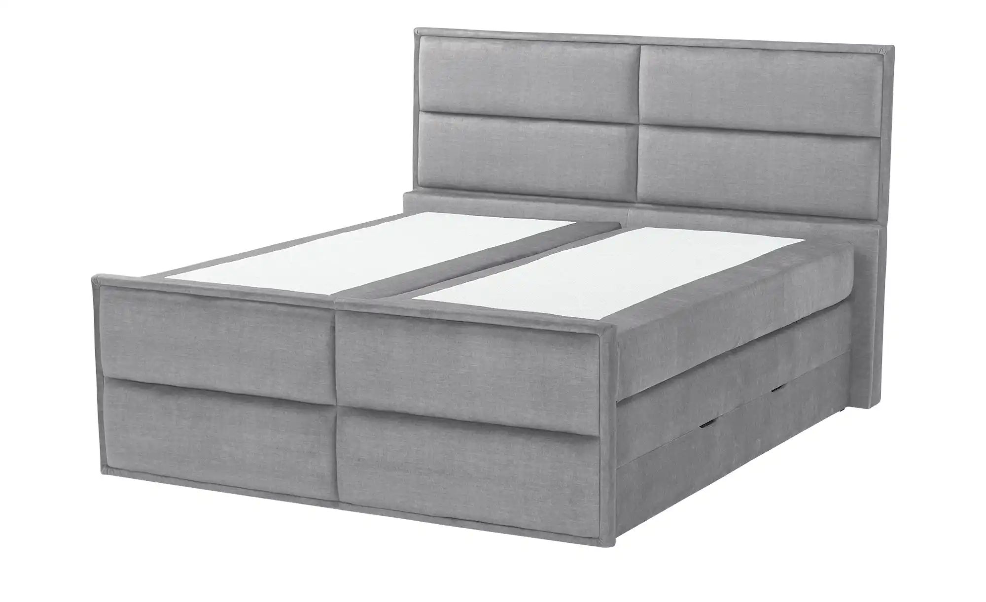 Thumbnail - uno Boxspringbett mit Bettkasten Crocco ¦ grau ¦ Maße (cm): B: 177 H: 136 Betten > Komfortbetten - Höffner
