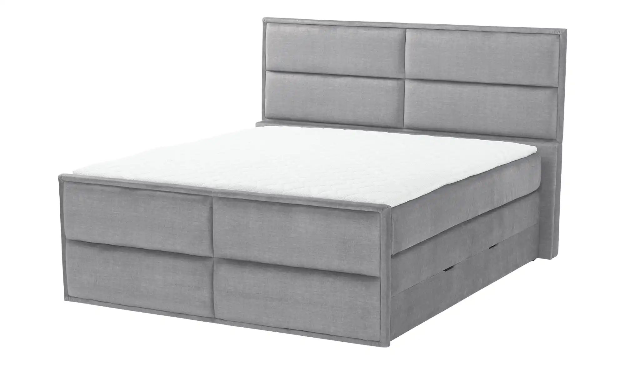 uno Boxspringbett mit Bettkasten Crocco ¦ grau ¦ Maße (cm): B: 197 H: 136 B günstig online kaufen