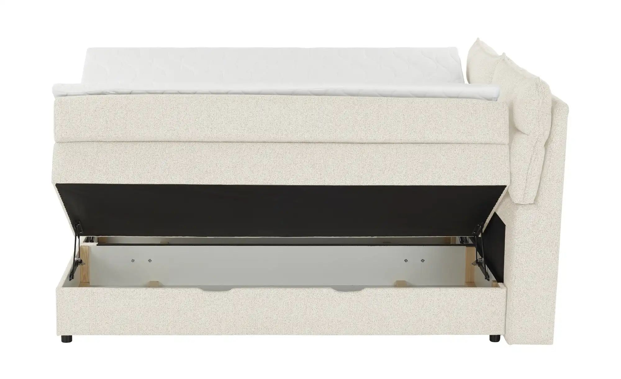 Boxspringbett mit Bettkasten Neto ¦ beige ¦ Maße (cm): B: 193 H: 109 Betten günstig online kaufen