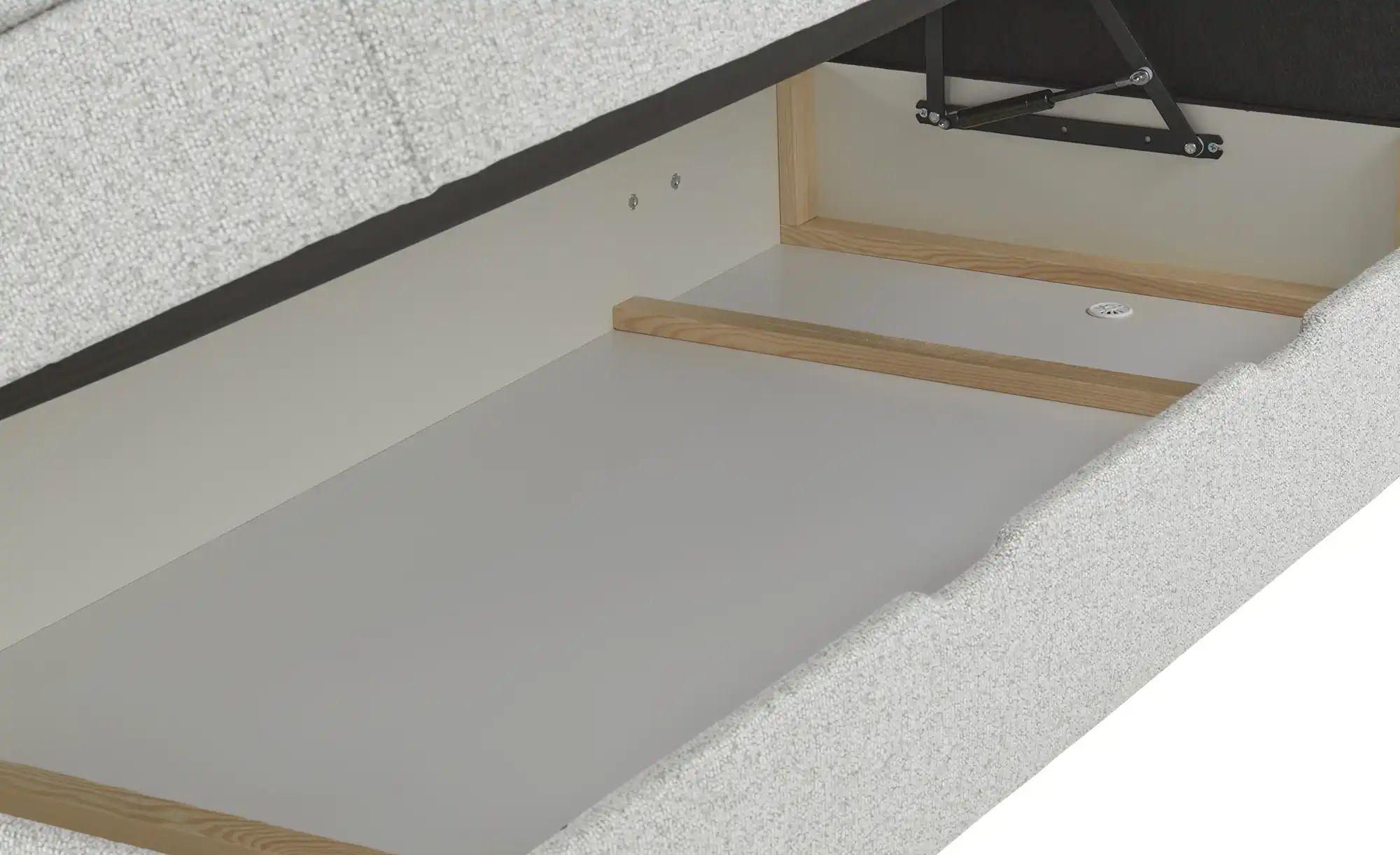 Boxspringbett mit Bettkasten Neto ¦ grau ¦ Maße (cm): B: 153 H: 109 Betten günstig online kaufen