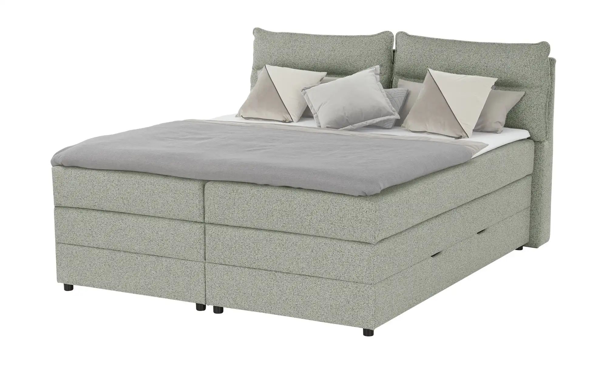 Boxspringbett mit Bettkasten Neto ¦ grün ¦ Maße (cm): B: 153 H: 109 Betten günstig online kaufen