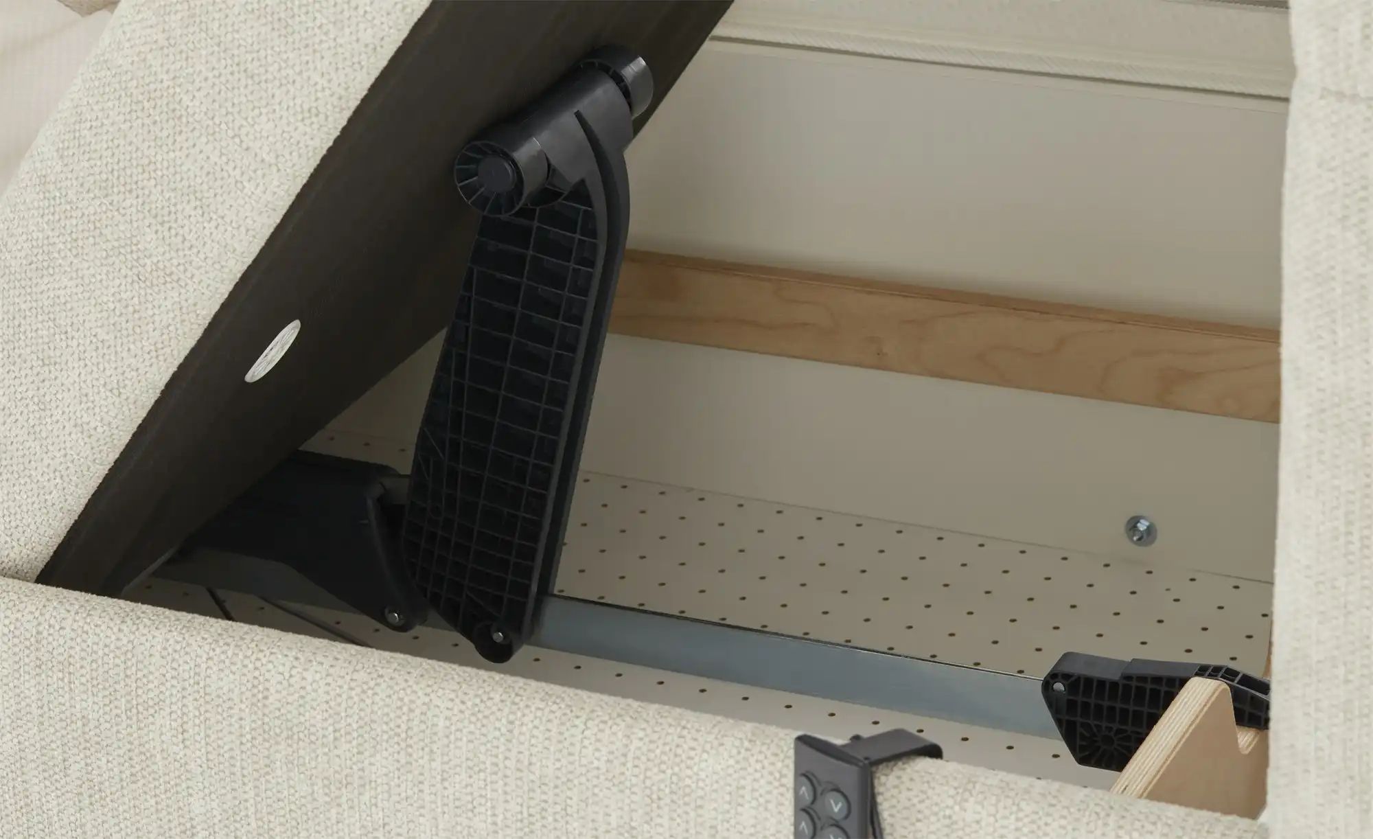 Thumbnail - vanDoorn Boxspringbett mit Motor Ohio ¦ beige ¦ Maße (cm): B: 192 H: 129 Betten > Boxspringbetten > Boxspringbetten 180x...