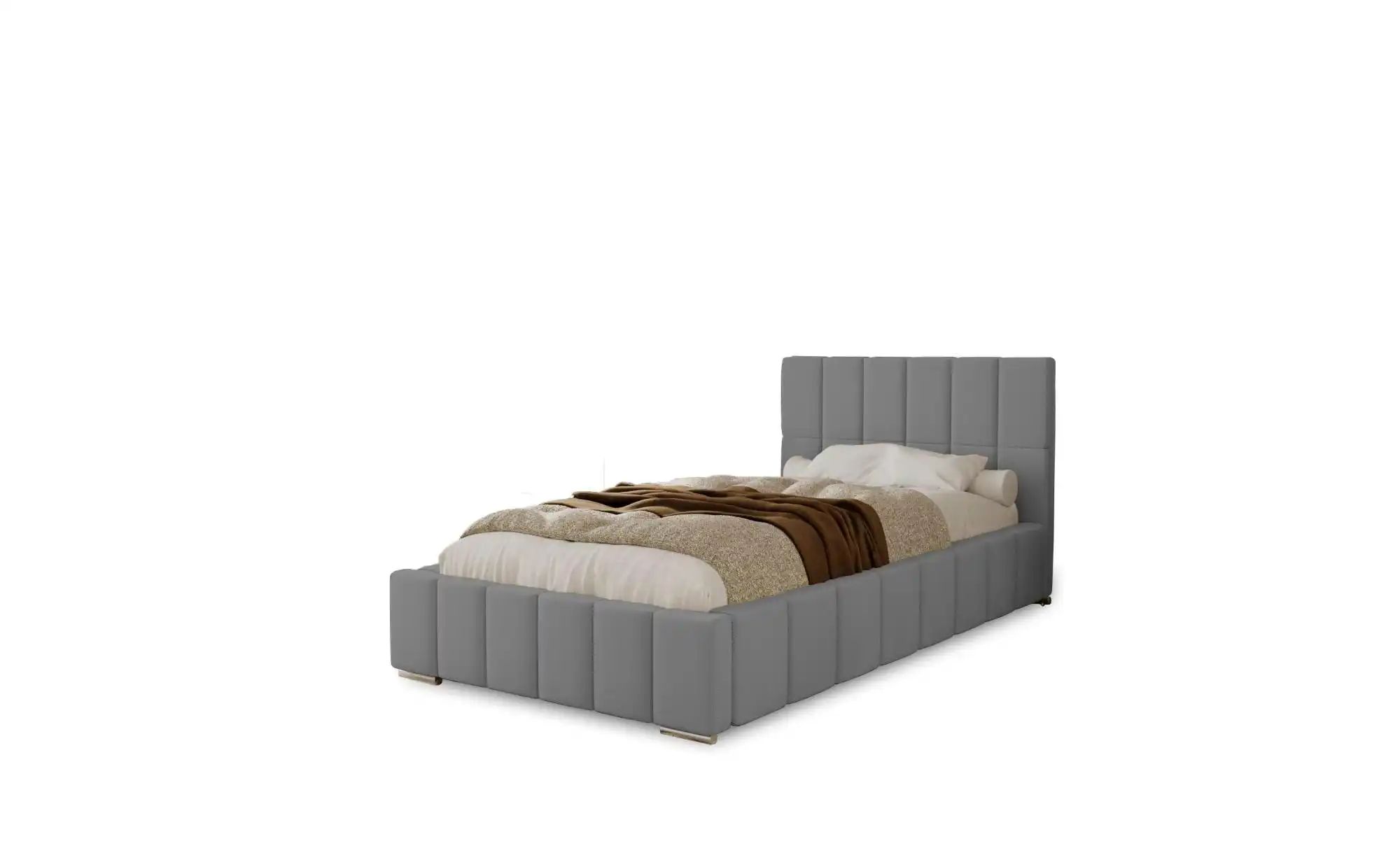 Polsterbett mit Stauraum  Ayr ¦ grau ¦ Maße (cm): B: 155 H: 100 Betten > Po günstig online kaufen