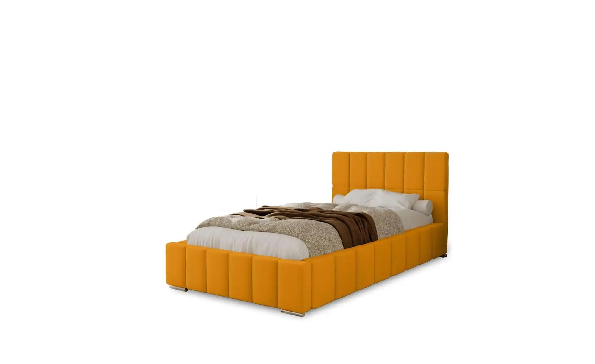 Polsterbett mit Stauraum  Ayr ¦ gelb ¦ Maße (cm): B: 155 H: 100 Betten > Po günstig online kaufen