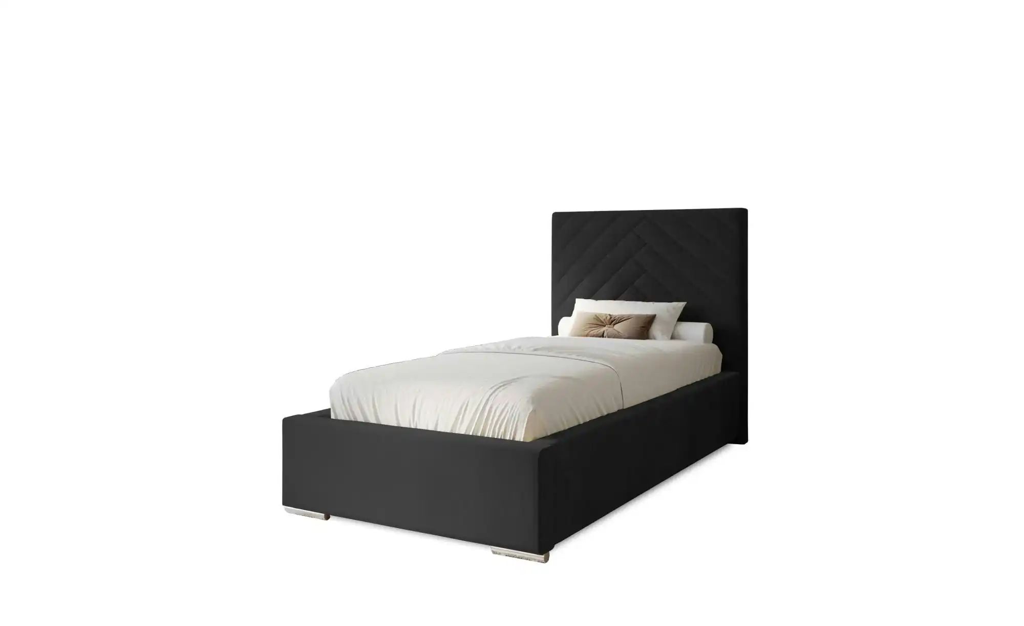 Polsterbett mit Stauraum Aberfeldy ¦ schwarz ¦ Maße (cm): B: 95 H: 100 Bett günstig online kaufen