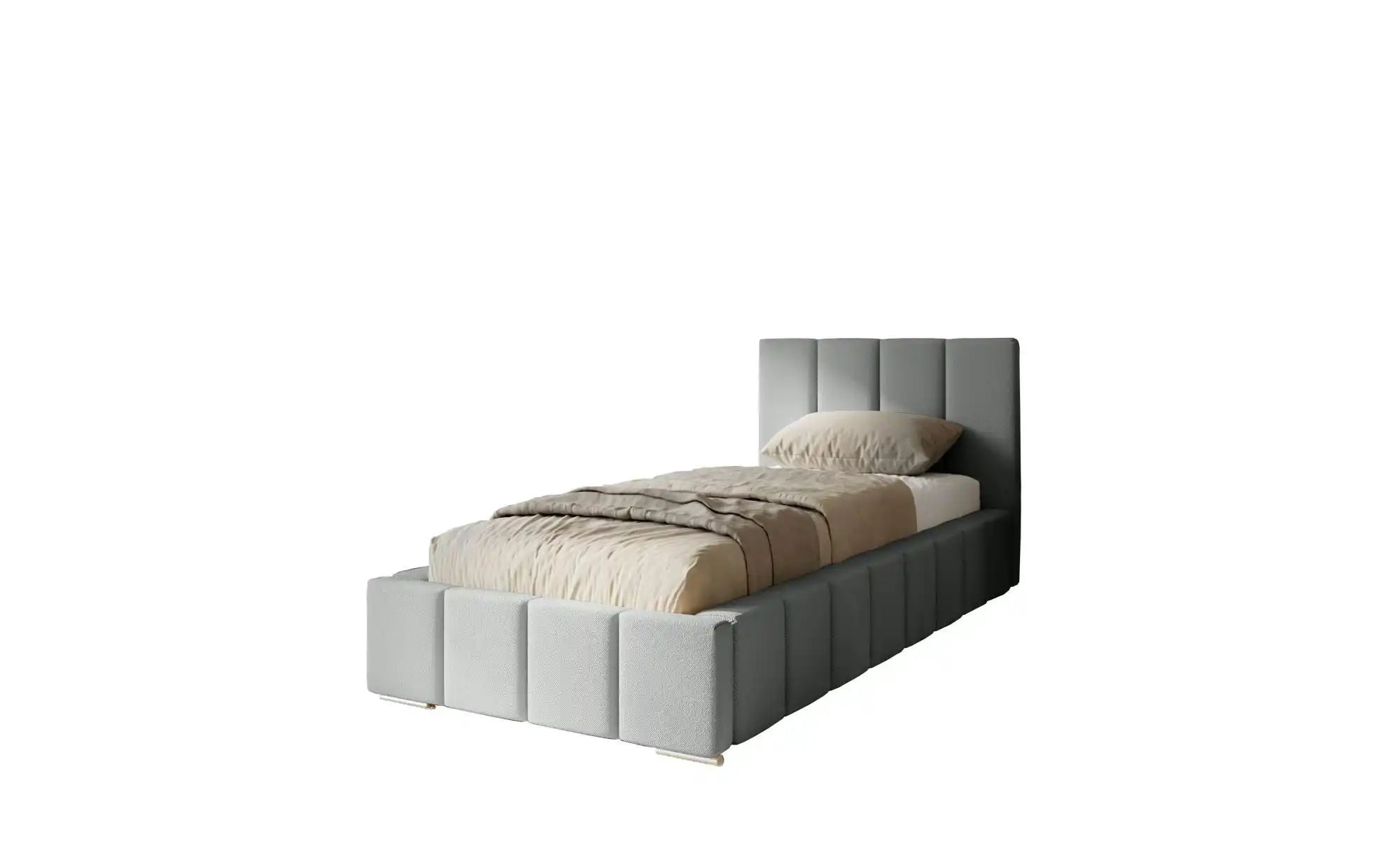 Polsterbett mit Stauraum Margate ¦ grau ¦ Maße (cm): B: 105 H: 100 Betten > günstig online kaufen