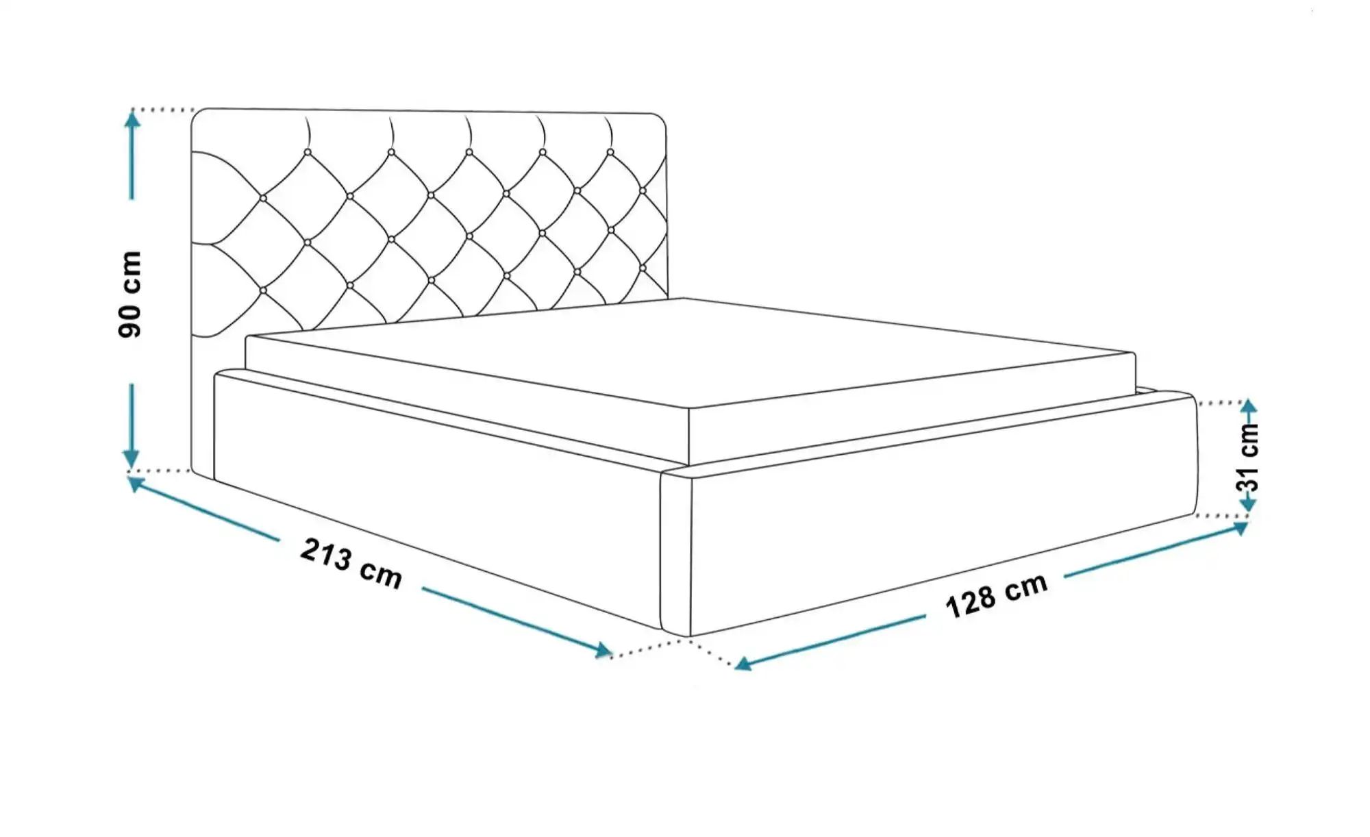 Polsterbett mit Stauraum Southam ¦ grau ¦ Maße (cm): B: 128 H: 90 Betten > günstig online kaufen