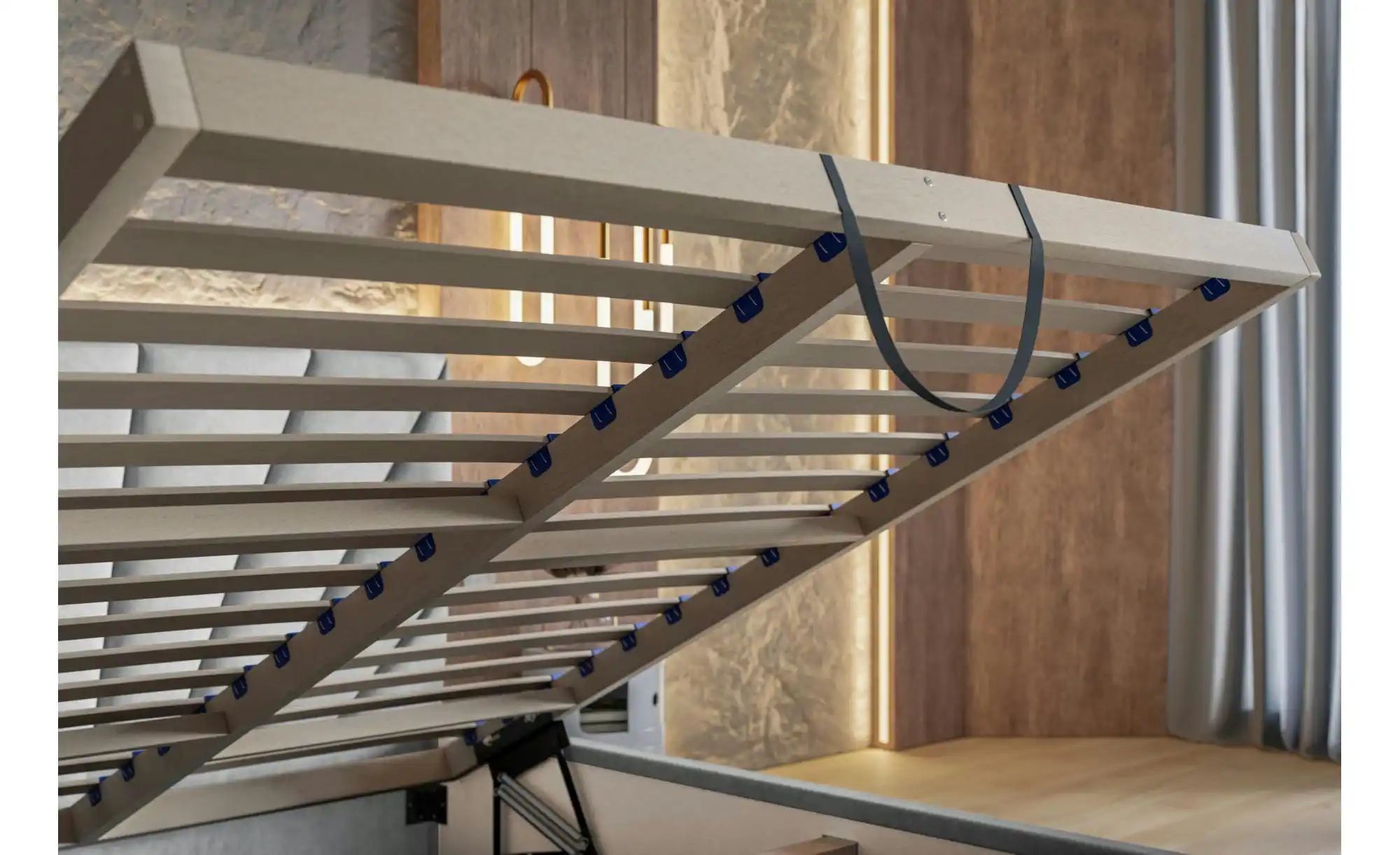 Polsterbett mit Stauraum Sleaford ¦ grau ¦ Maße (cm): B: 128 H: 90 Betten > günstig online kaufen