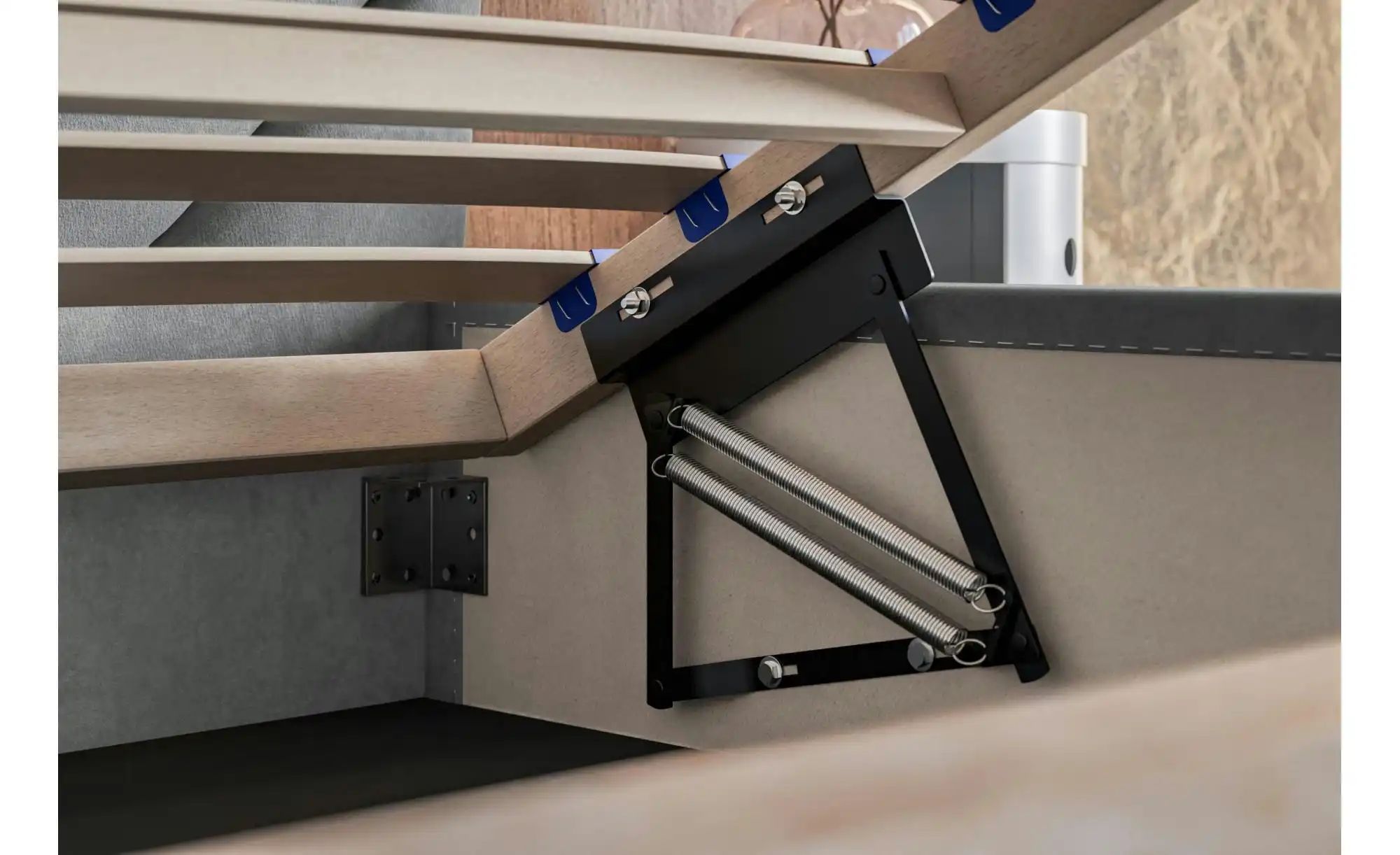 Polsterbett mit Stauraum Sleaford ¦ grau ¦ Maße (cm): B: 188 H: 90 Betten > günstig online kaufen