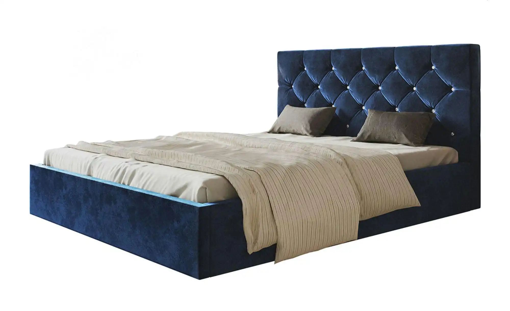 Polsterbett mit Stauraum Southam ¦ grau ¦ Maße (cm): B: 148 H: 90 Betten > günstig online kaufen