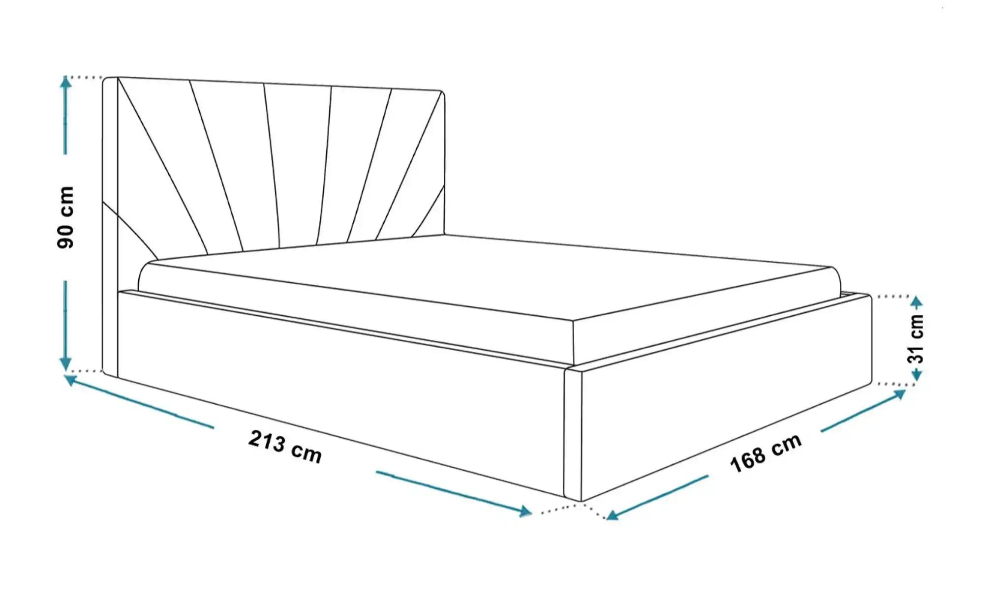 Thumbnail - Polsterbett mit Stauraum Sleaford ¦ rosa/pink ¦ Maße (cm): B: 168 H: 90 Betten > Polsterbetten - Höffner