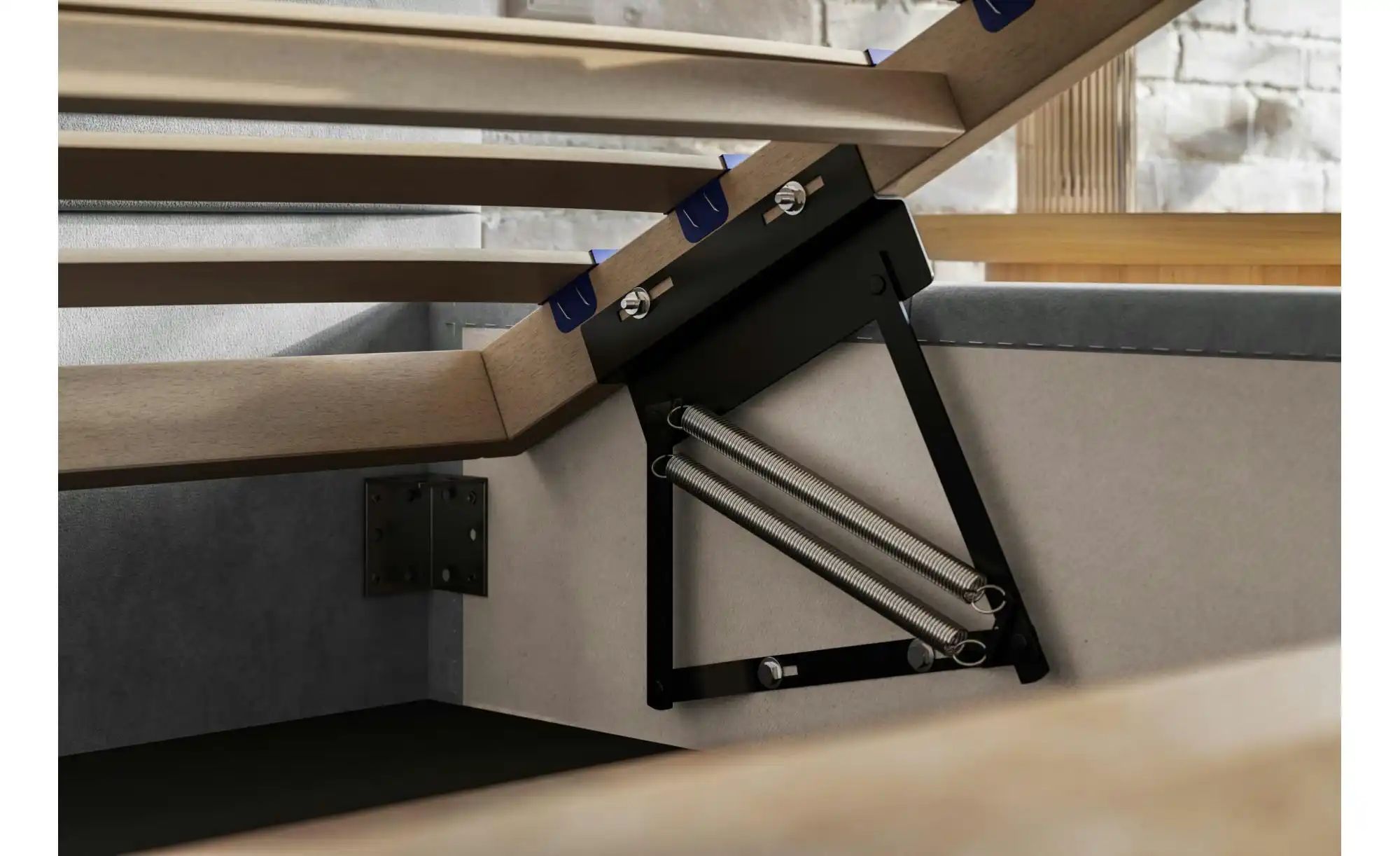 Thumbnail - Polsterbett mit Stauraum Slimbridge ¦ schwarz ¦ Maße (cm): B: 168 H: 90 Betten > Polsterbetten - Höffner