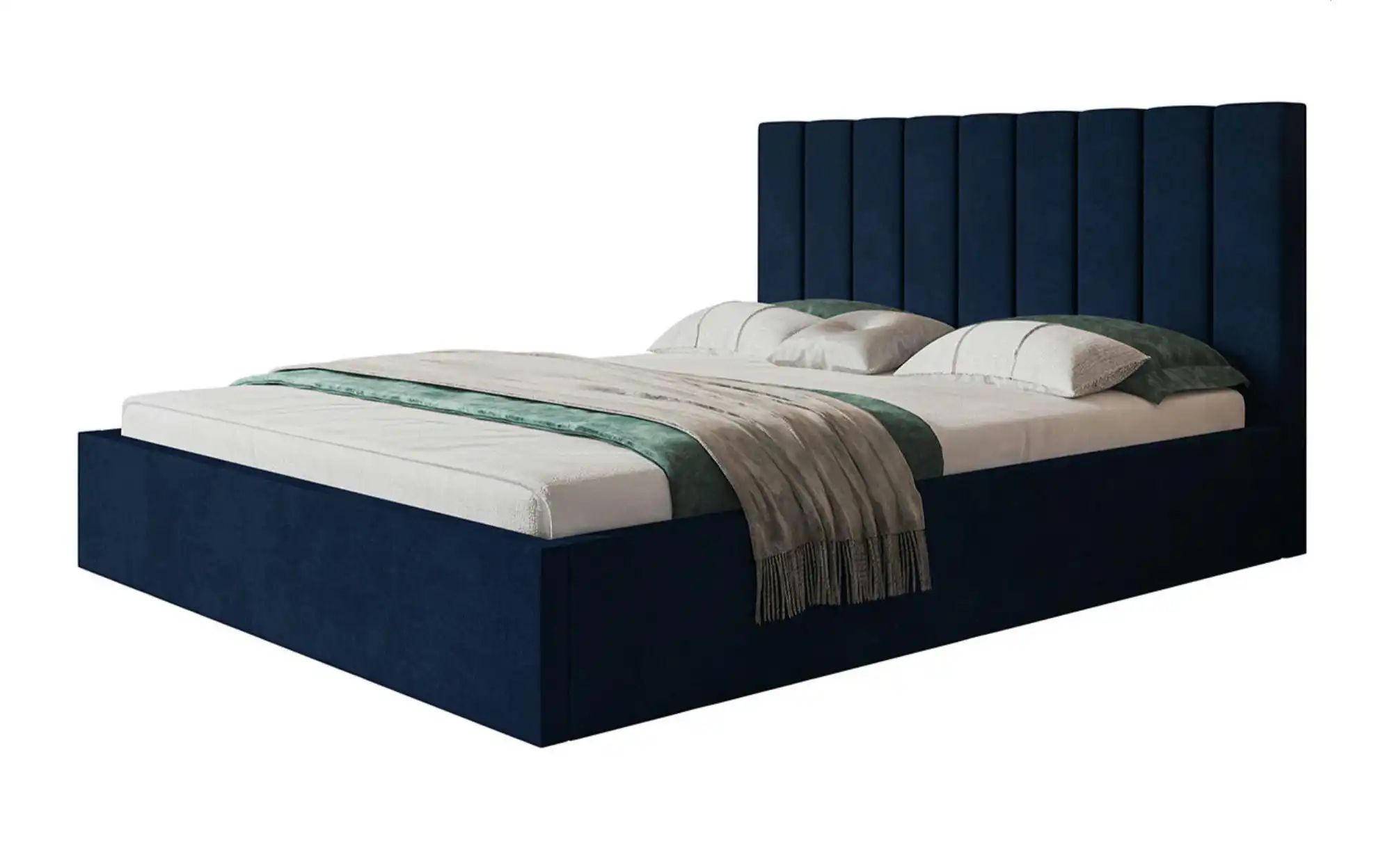 Polsterbett mit Stauraum Selaris ¦ blau ¦ Maße (cm): B: 128 H: 90 Betten > günstig online kaufen