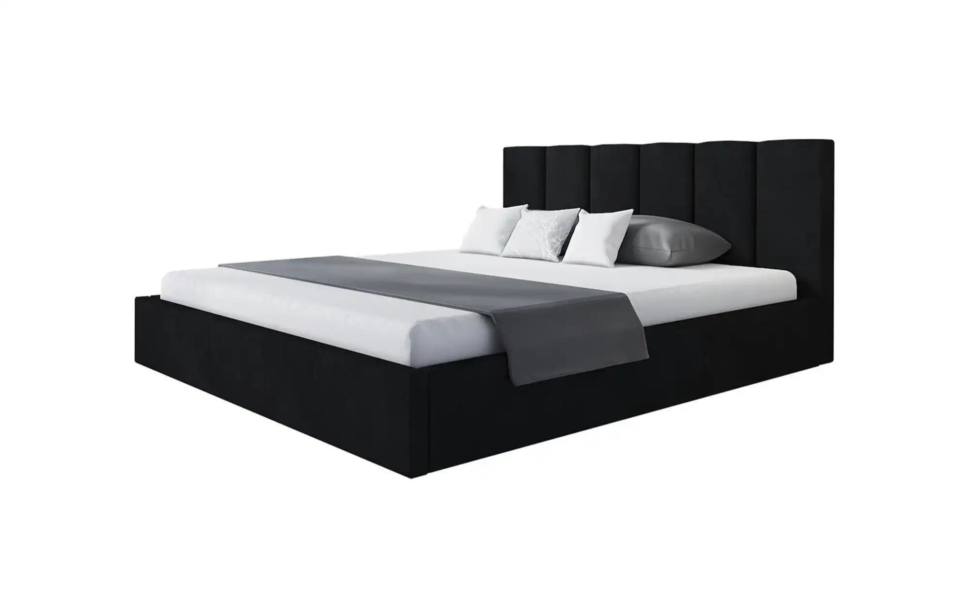 Polsterbett mit Stauraum Slindon ¦ schwarz ¦ Maße (cm): B: 168 H: 90 Betten günstig online kaufen