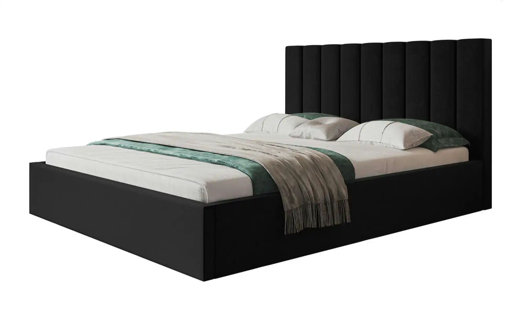 Polsterbett mit Stauraum Selaris ¦ schwarz ¦ Maße (cm): B: 168 H: 90 Betten günstig online kaufen