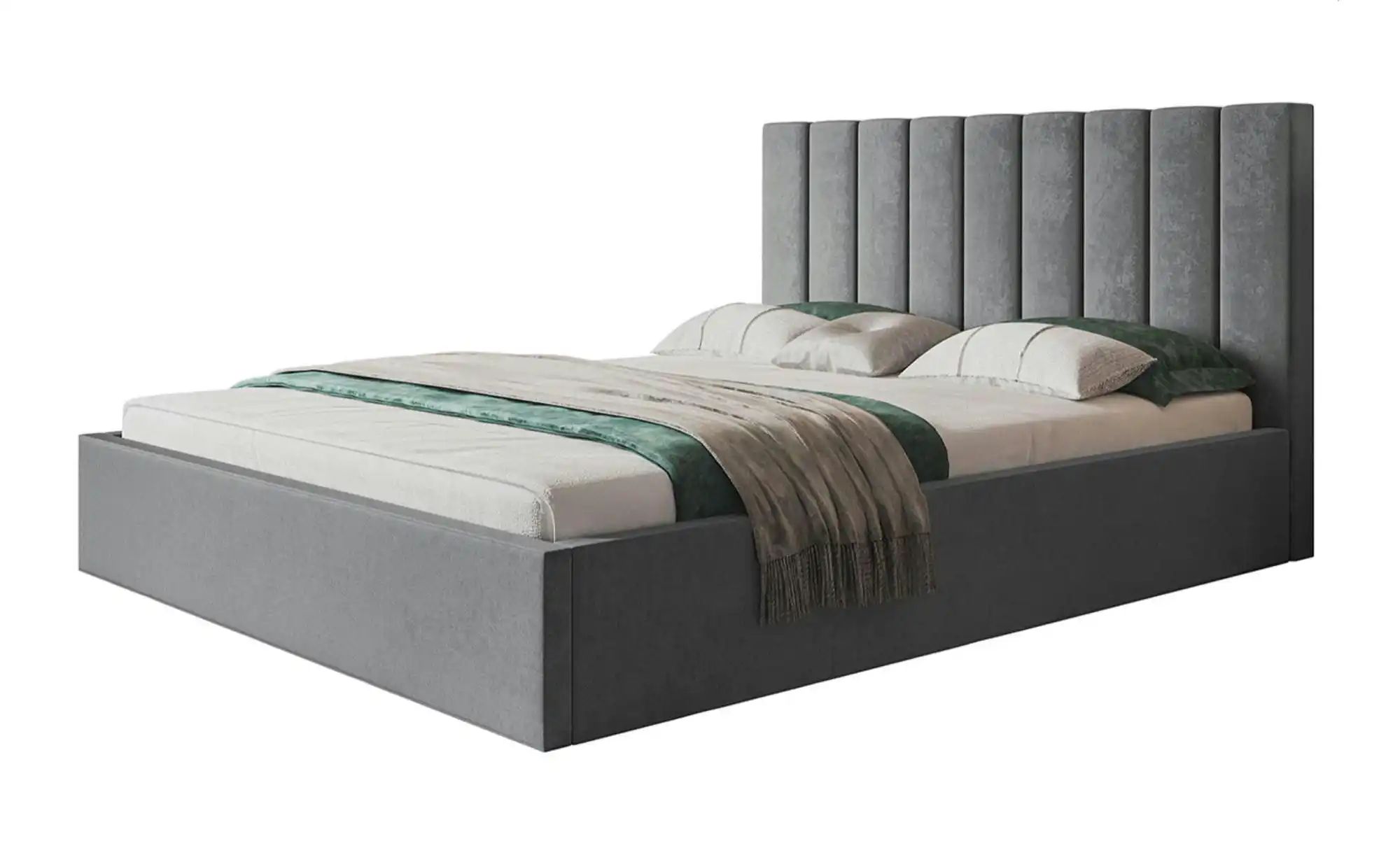 Polsterbett mit Stauraum Selaris ¦ grau ¦ Maße (cm): B: 148 H: 90 Betten > günstig online kaufen