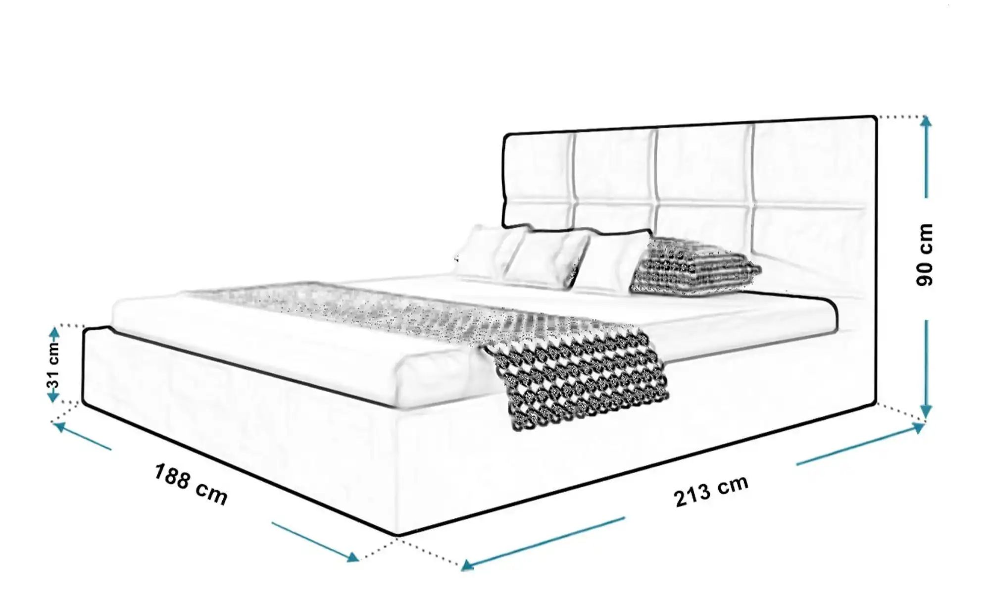 Polsterbett mit Stauraum Slimbridge ¦ grau ¦ Maße (cm): B: 188 H: 90 Betten günstig online kaufen