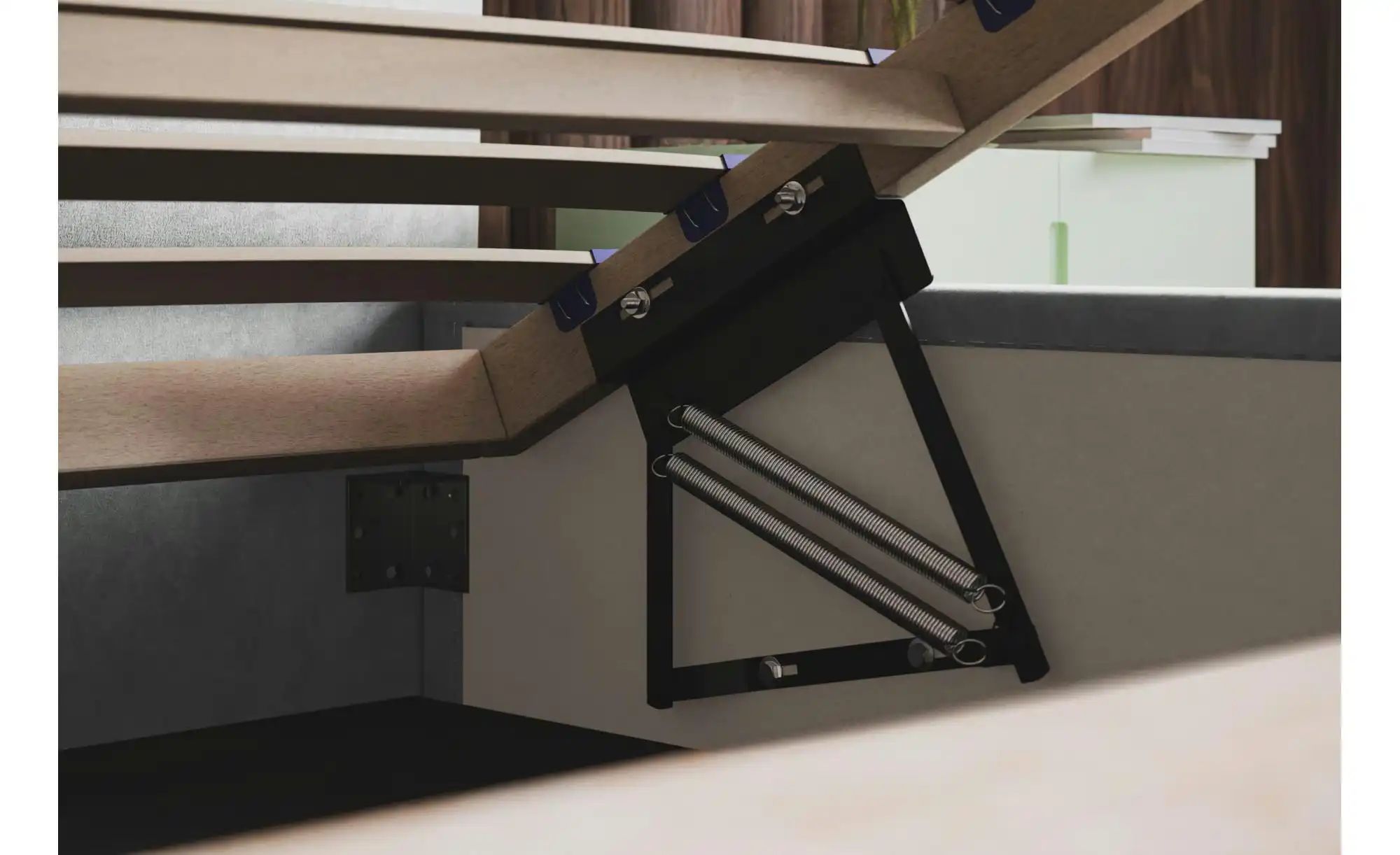Polsterbett mit Stauraum Slimford ¦ grün ¦ Maße (cm): B: 168 H: 90 Betten > günstig online kaufen