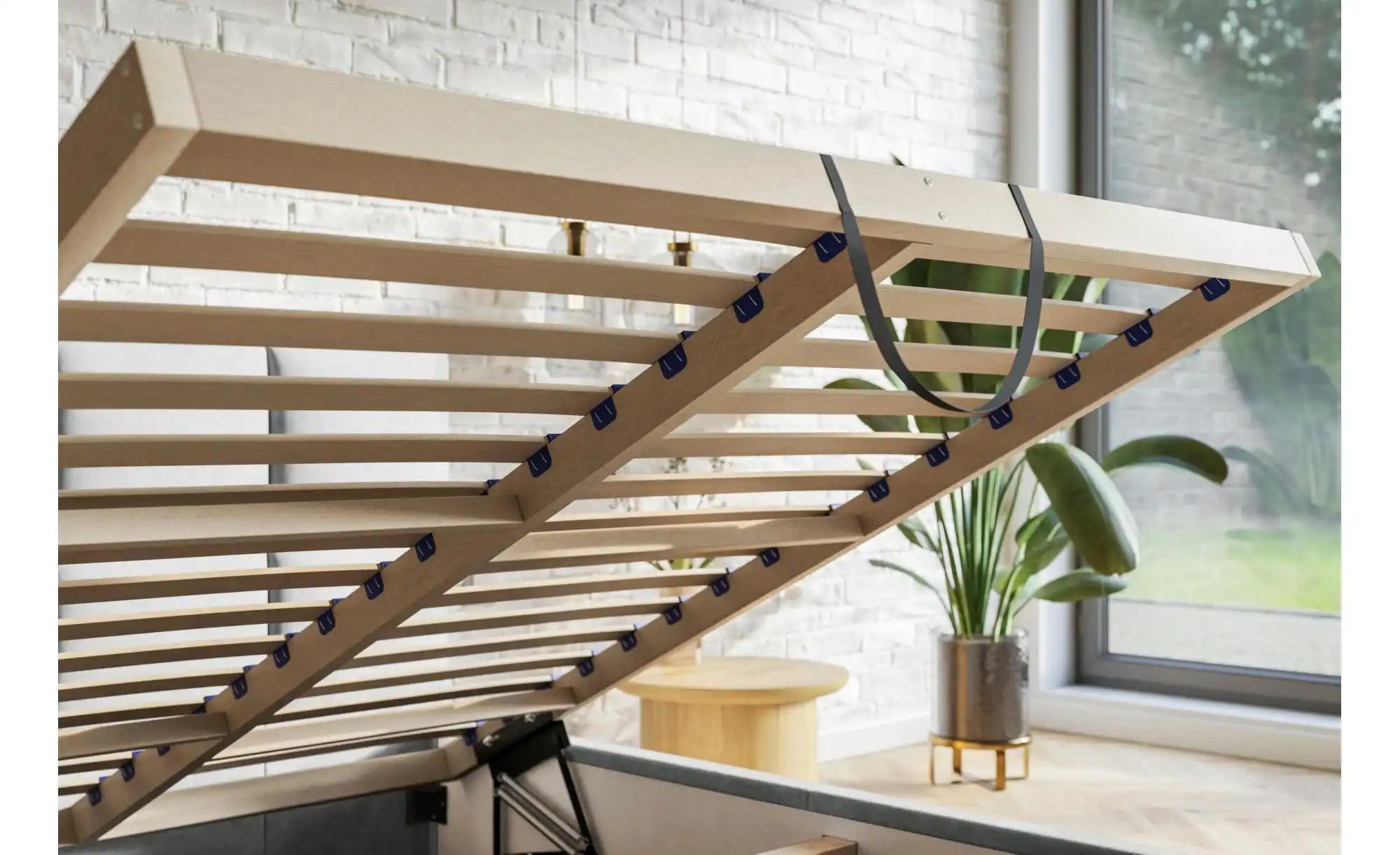 Polsterbett mit Stauraum Slimbridge ¦ grau ¦ Maße (cm): B: 128 H: 90 Betten günstig online kaufen