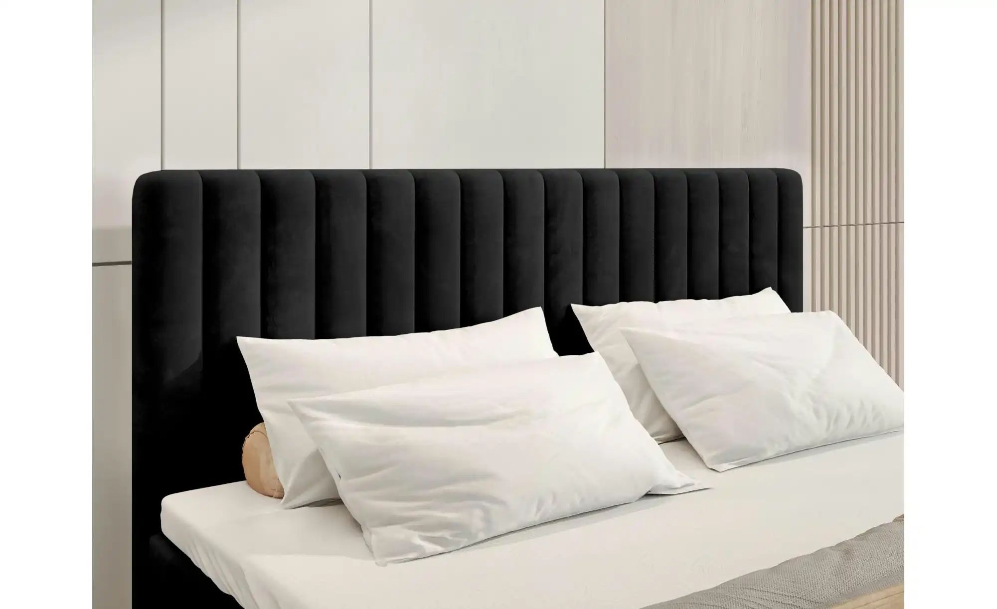 Boxbett mit Bettkasten und Topper Drayton ¦ schwarz ¦ Maße (cm): B: 160 H: günstig online kaufen