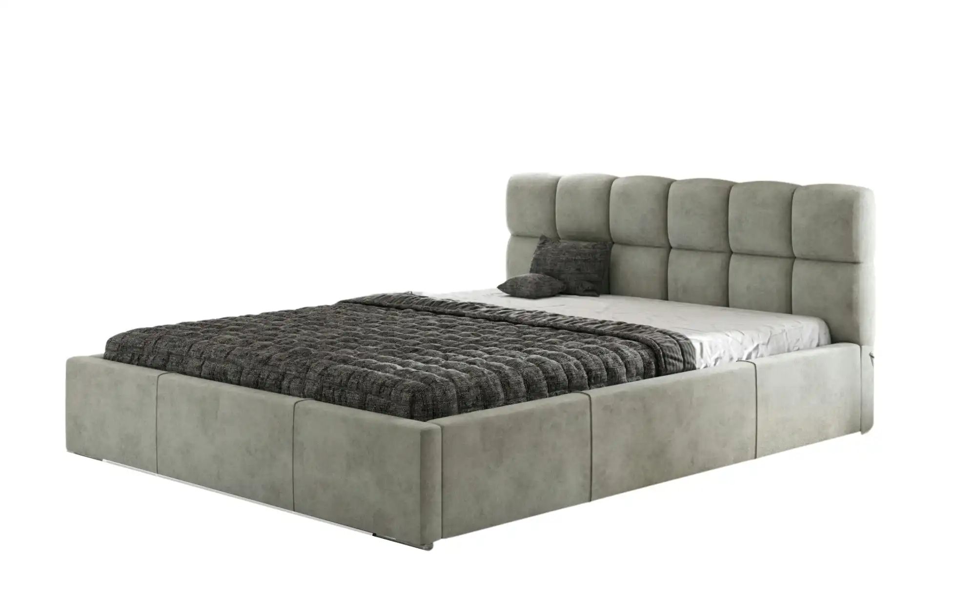 Polsterbett mit Stauraum Paignton ¦ silber ¦ Maße (cm): B: 156,5 H: 95 Bett günstig online kaufen